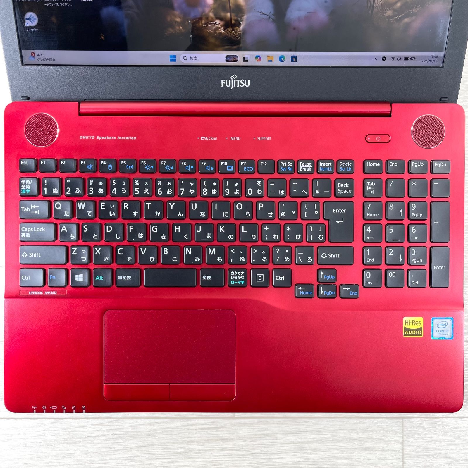 富士通 7世代 corei7 高速SSD512GB メモリ16GB オフィス2024付き