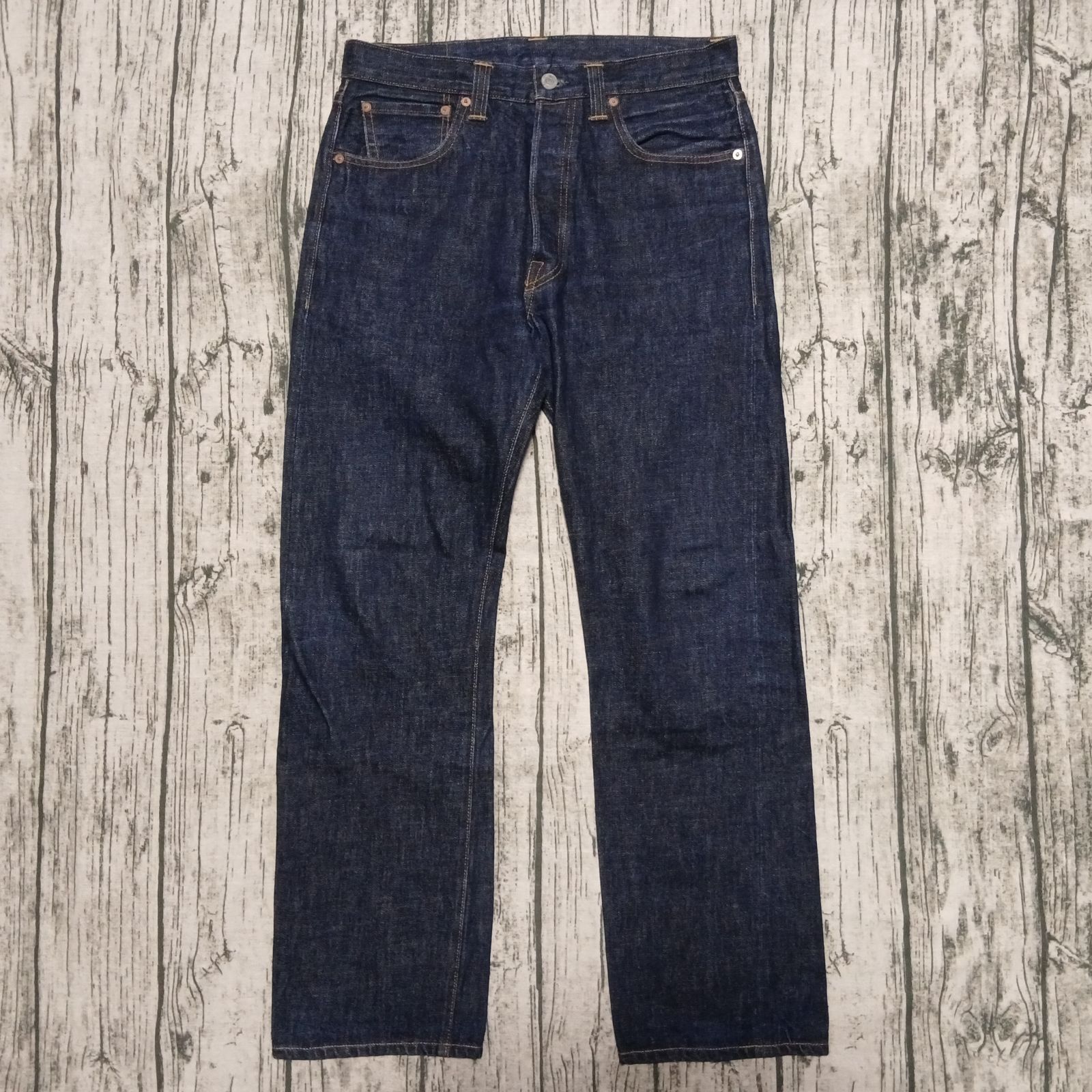 W34】USA製 旧LVC グローバルライン LEVI'S 501XX 1947 レザーパッチ