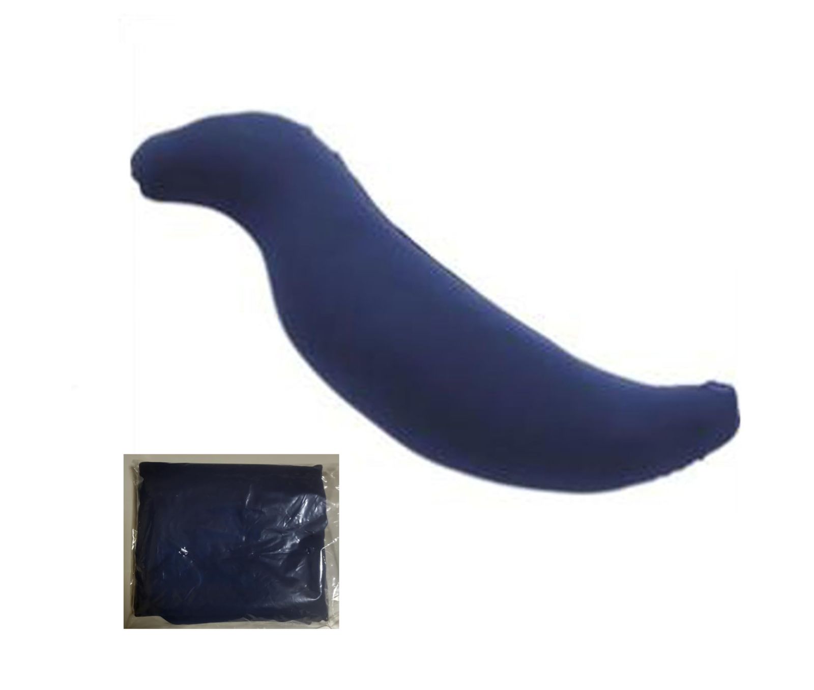 王様の抱き枕 Lサイズ + 洗い替え用カバー セット (ネイビー, Lサイズ)
