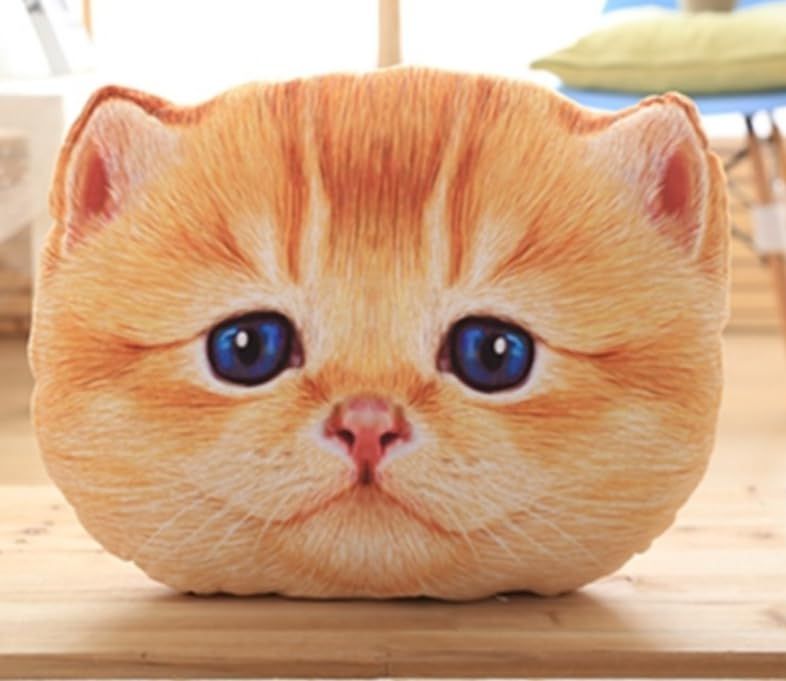 【dokidoki】猫 子猫 顔 クッション 抱き枕 ぬいぐるみ 茶トラ チャトラ アメショー サバトラ おもしろグッズ プレゼント 可愛い 萌え インスタ 4,181円