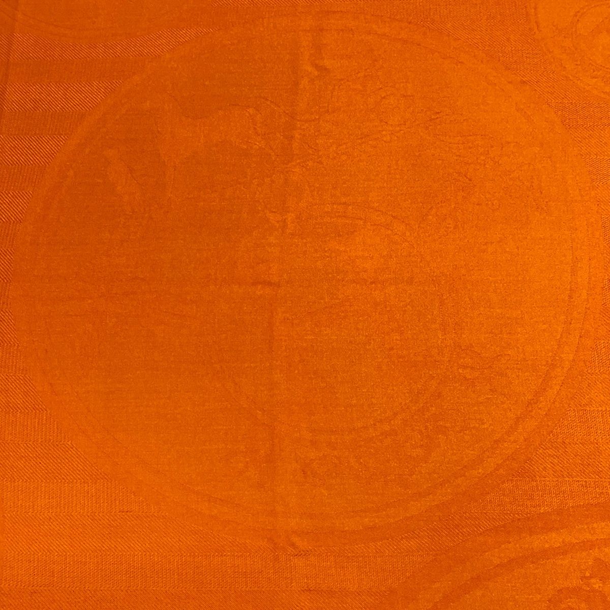 HERMES(エルメス) ストール(ショール) ニューリブリス オレンジ カシミヤ、シルク HERMES（エルメス） ストール ニューリブリス 220 オレンジブラウン系