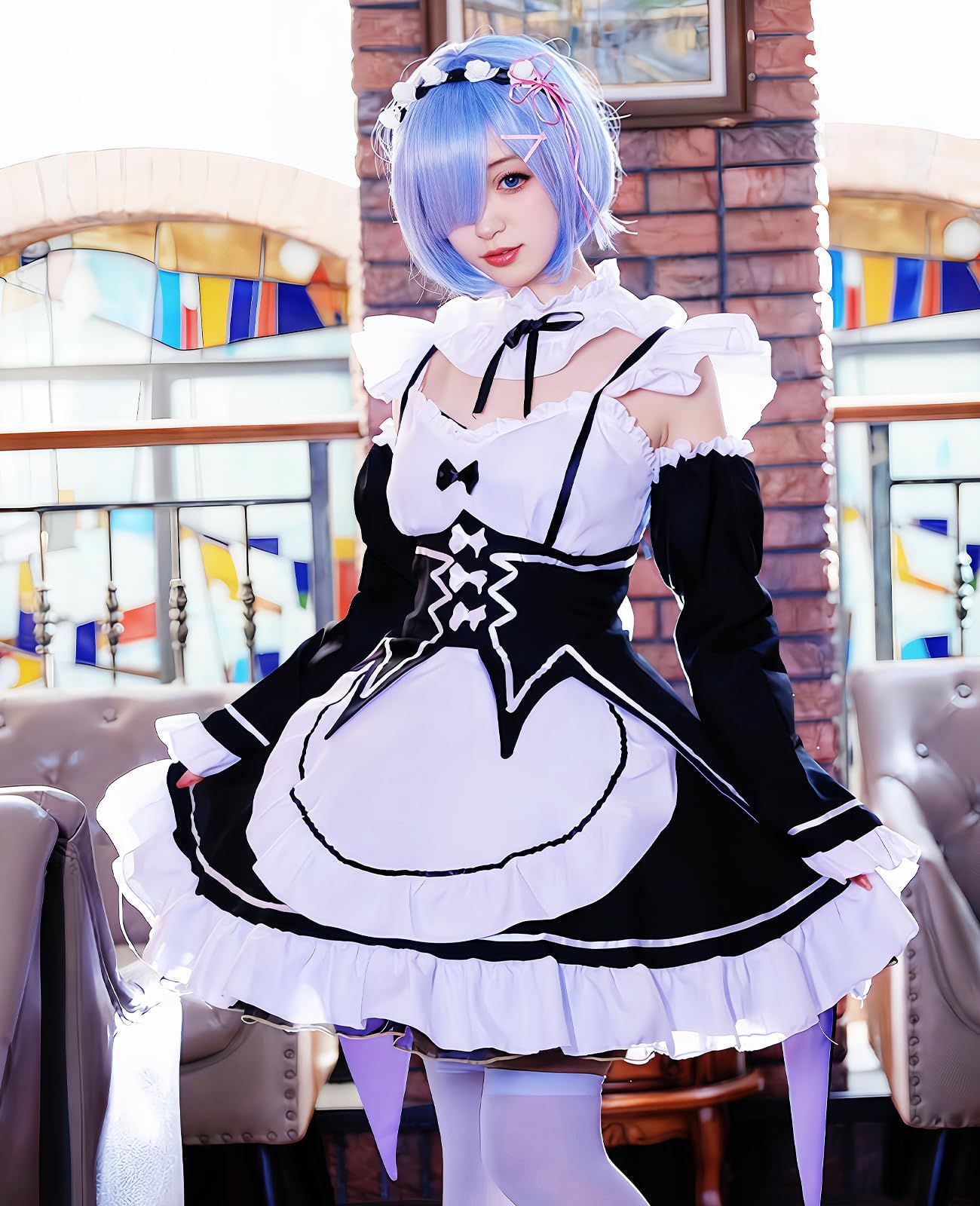 乃宇撮] リゼロ コスプレ 豪華版 レム コスプレ衣装 ラム コスプレ衣装