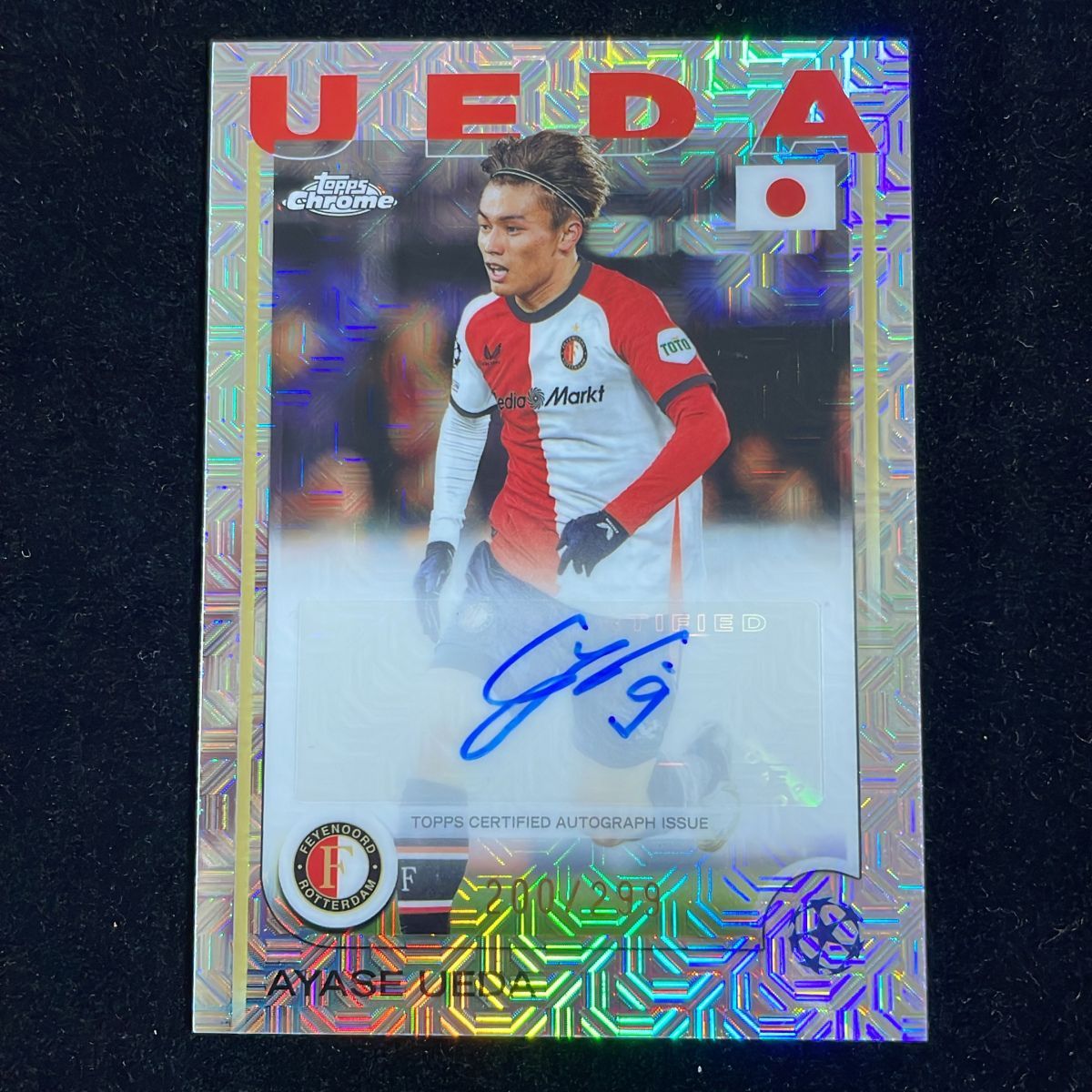 上田綺世 Ayase Ueda Topps Chrome UCC Japan Edition 2024-25 /299 