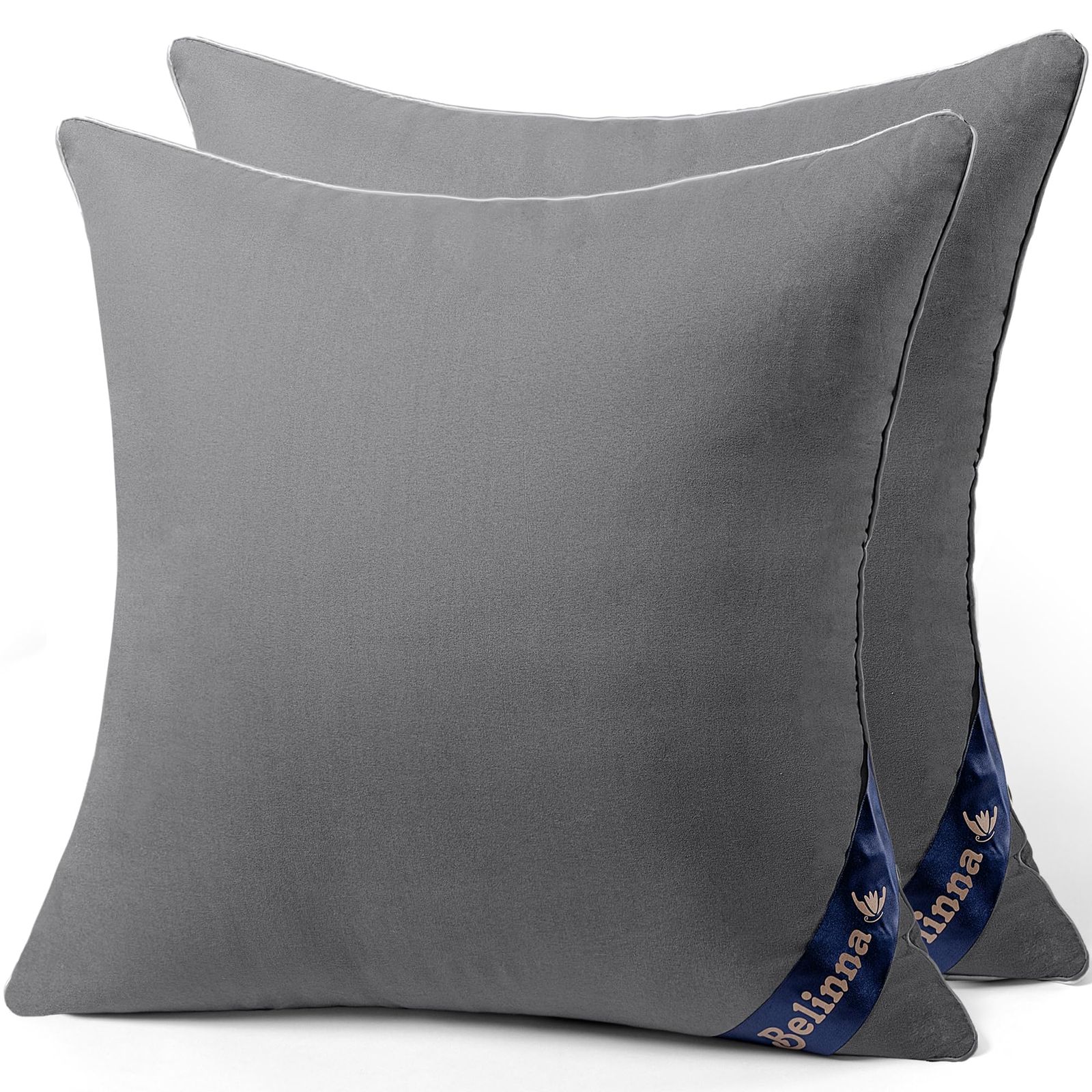 Belinna クッション中身 45x45cm*2（他のサイズもある）厚い 潰れない 二個セット cushion 背もたれ ソファークッション ヌードクッション 丸洗い可能 抱き枕