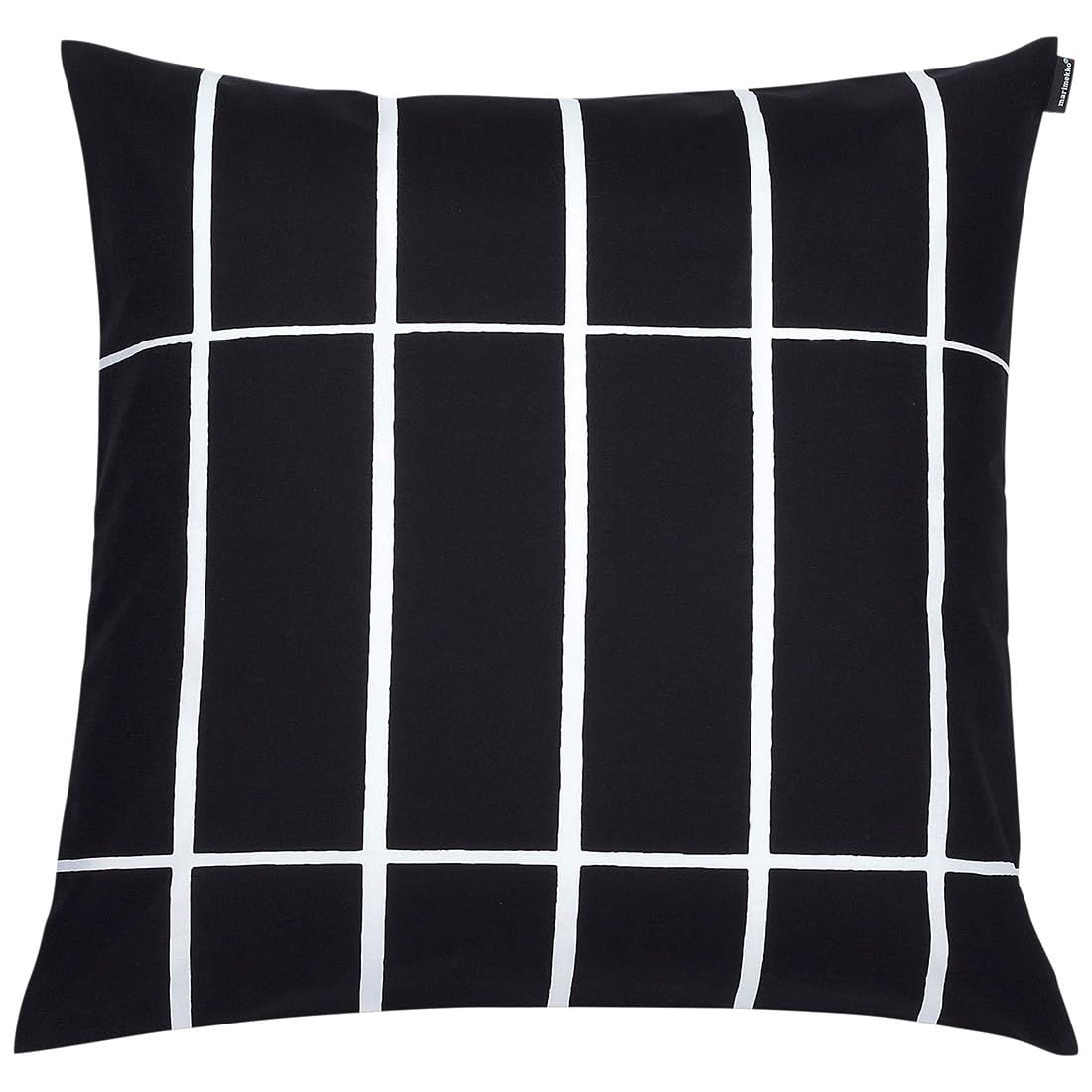 マリメッコ ティイリスキヴィ クッションカバー 50x50cm （ブラック×ホワイト） 072428 910 Tiiliskivi Cushion Cover 黒 白 モノトーン ファブリック インテリア おしゃれ かわいい 北欧 [並行輸入品]