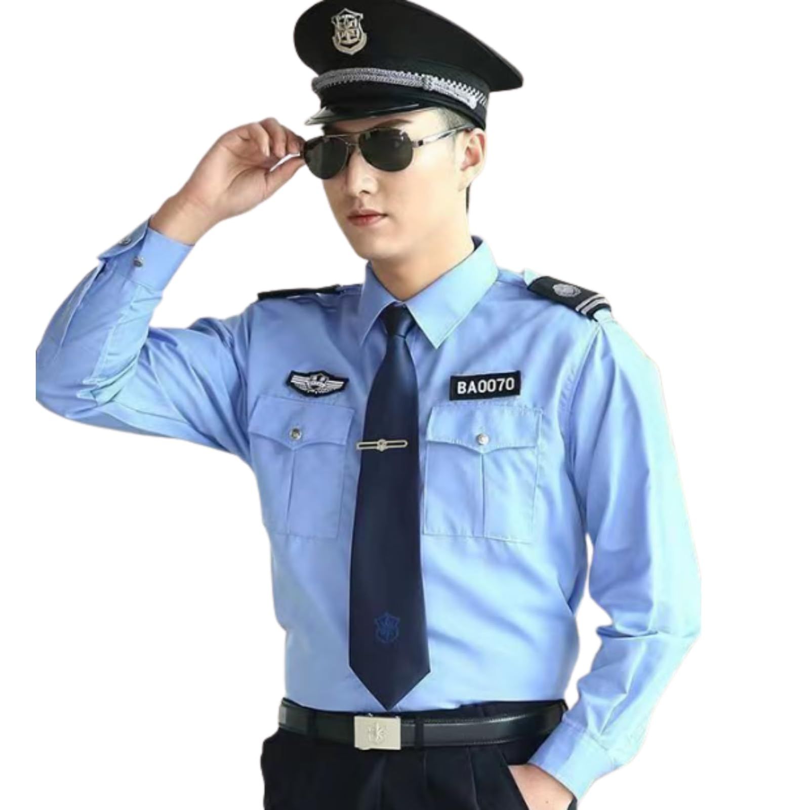 Uccellino] 警察官 コスプレ ポリス シャツ 男性 メンズ ハロウィン