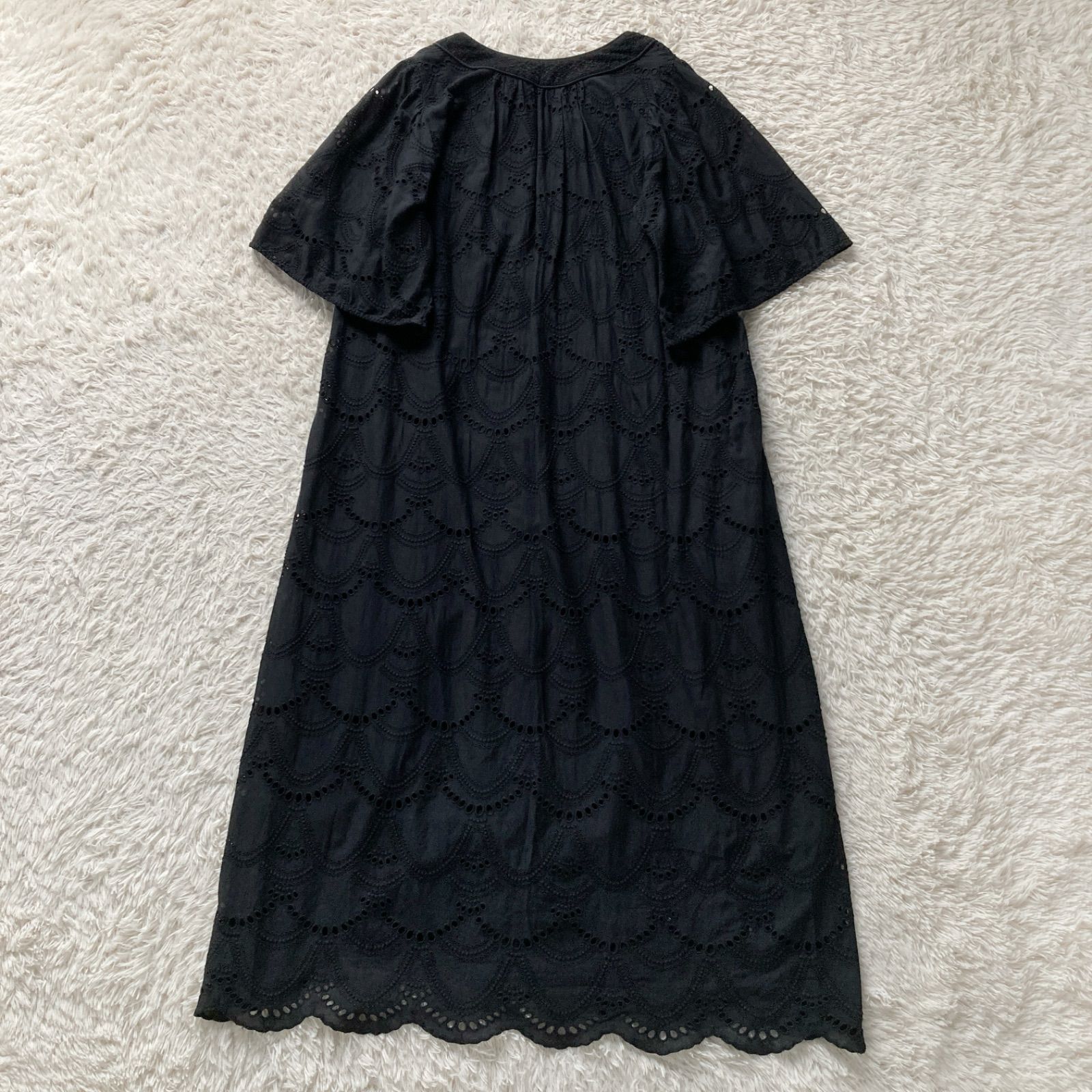 ヌキテパ ne Quittez pas COTTON VOILE DOT HEMLA DRESS コットン 