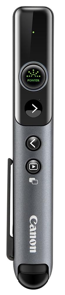Canon 【抗菌仕様】グリーンレーザーポインター PR80-GC （プレゼン、PowerPoint・Keynoteスライド操作、ペン型軽量、単四電池、PSC認証）