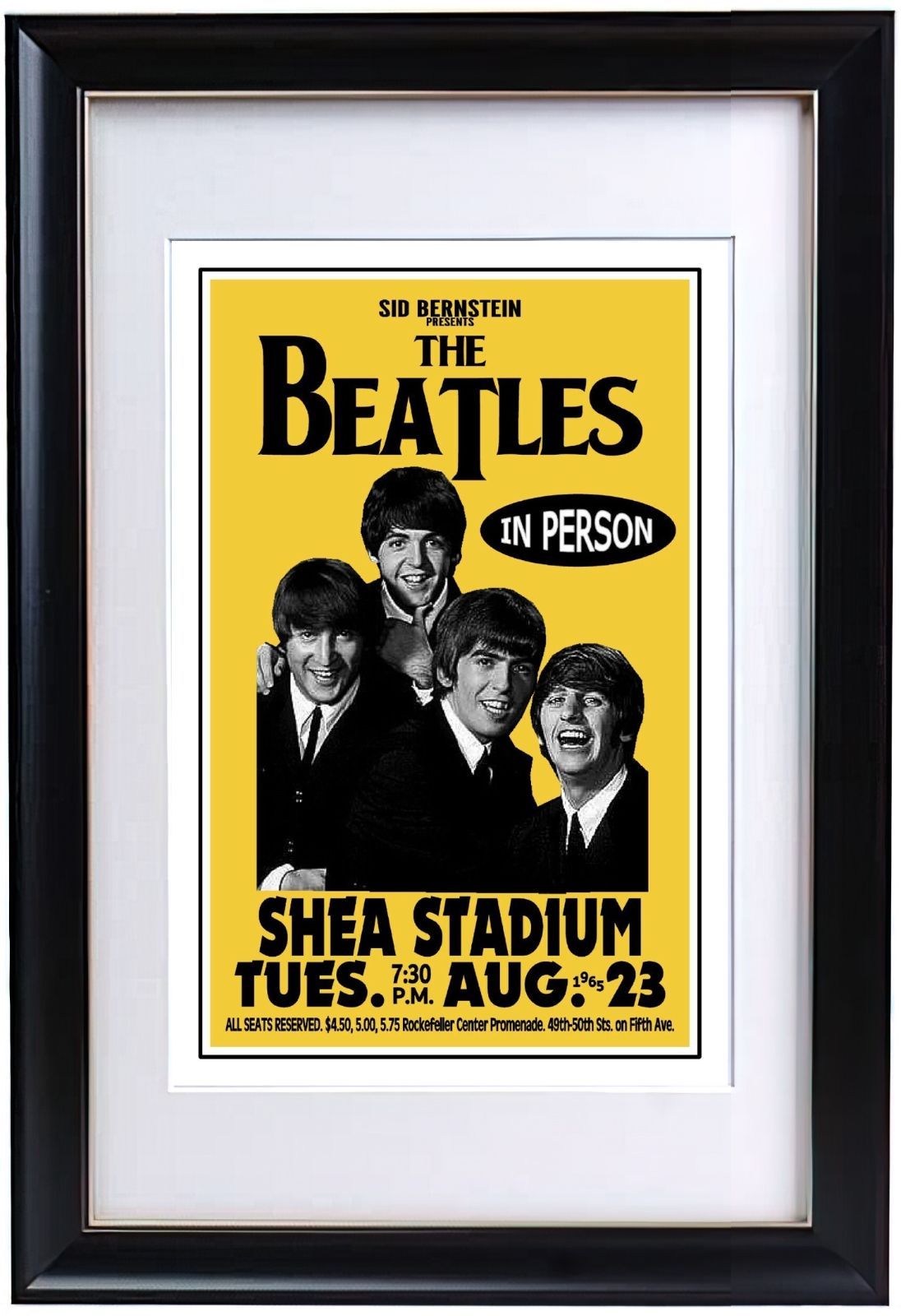THE BEATLES シェイスタジアム 1965年8月23日 コンサート ポスター 38