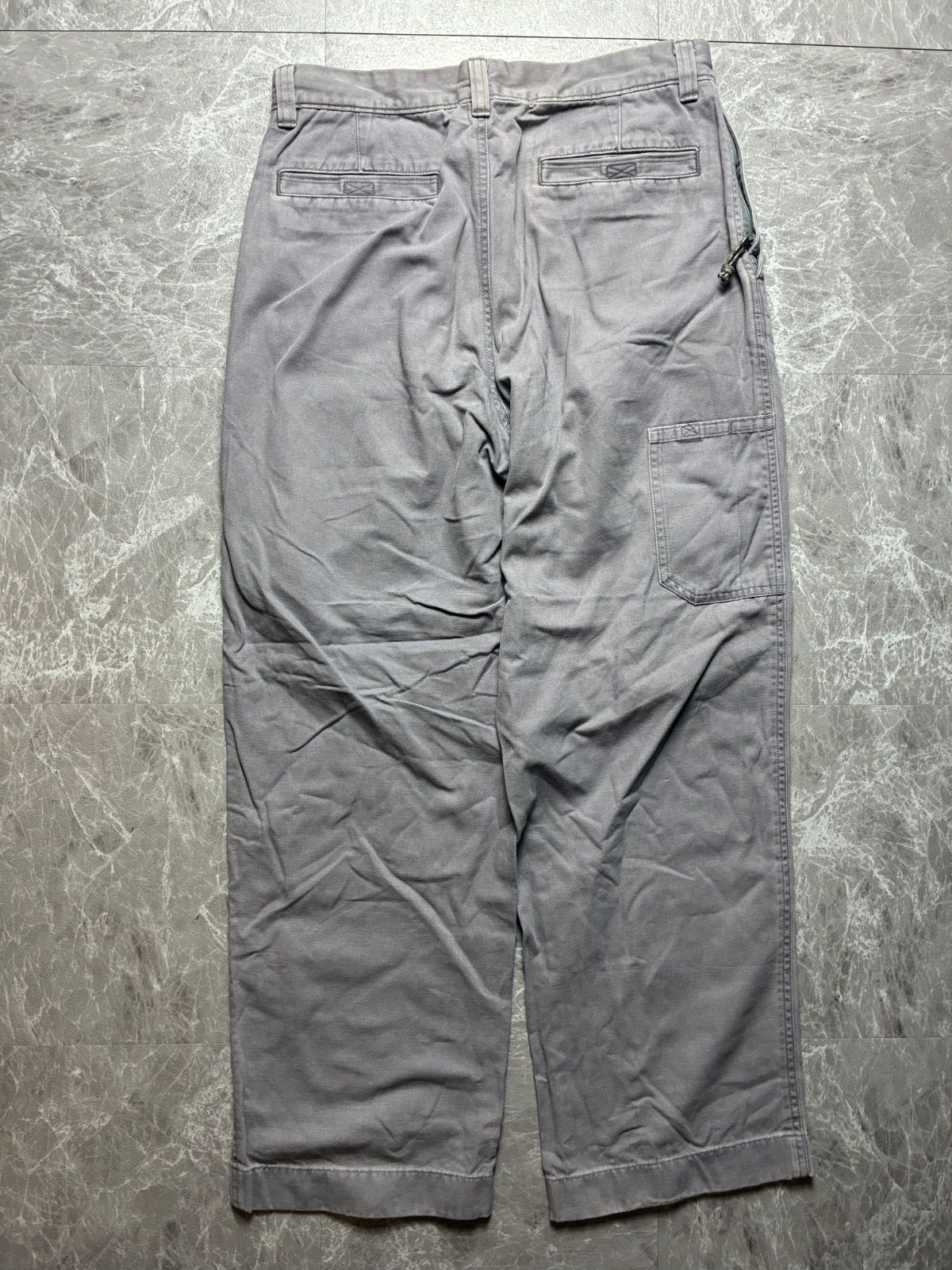 極美品】L.L.Bean ワイド ダックパンツ W32 グレー 厚手 90s 00s 