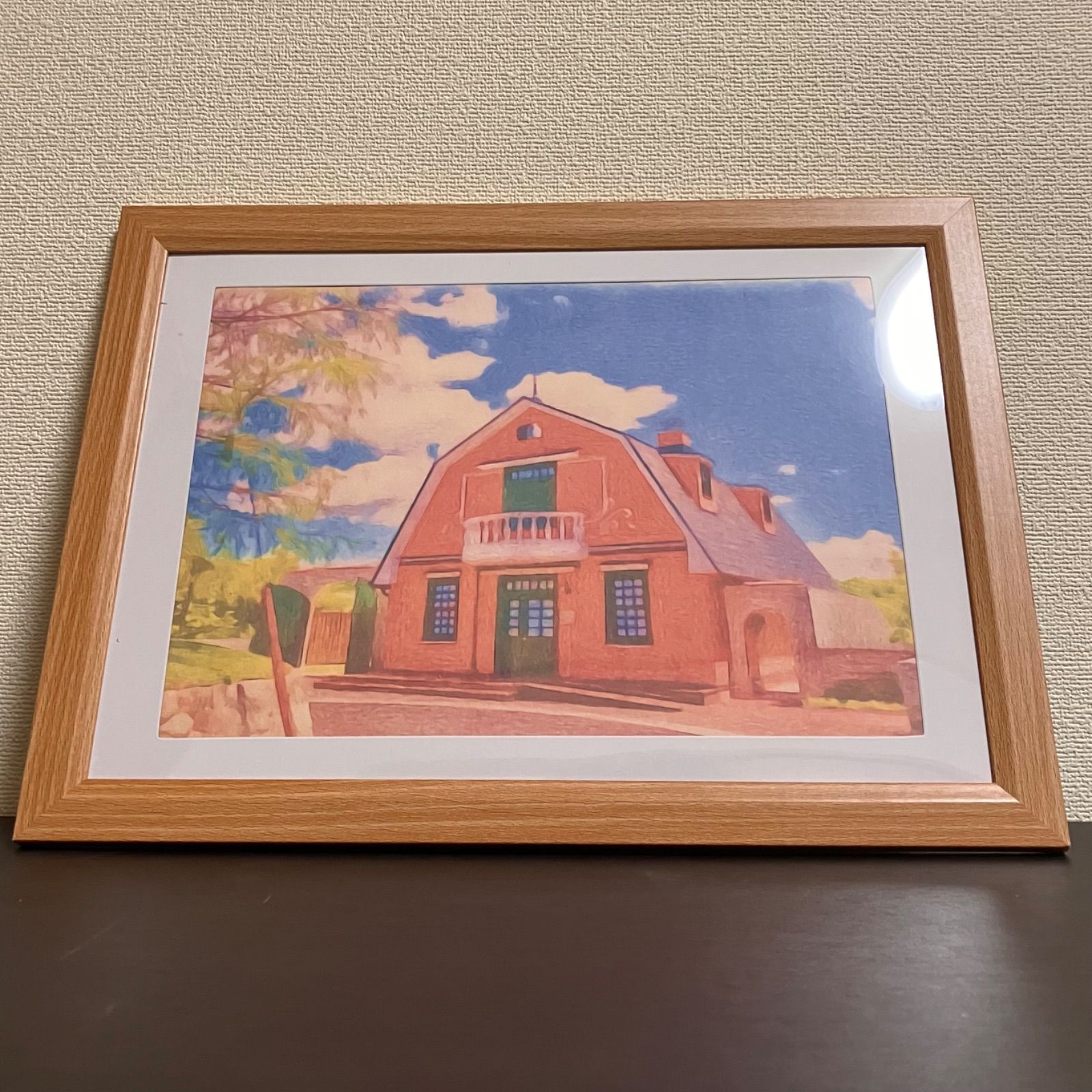 ジブリアート106耳をすませばより「地球屋」額装品　額縁寸法45㎝×33㎝ ジブリアート106 耳をすませばより「地球屋」額装品 額縁寸法45㎝×33