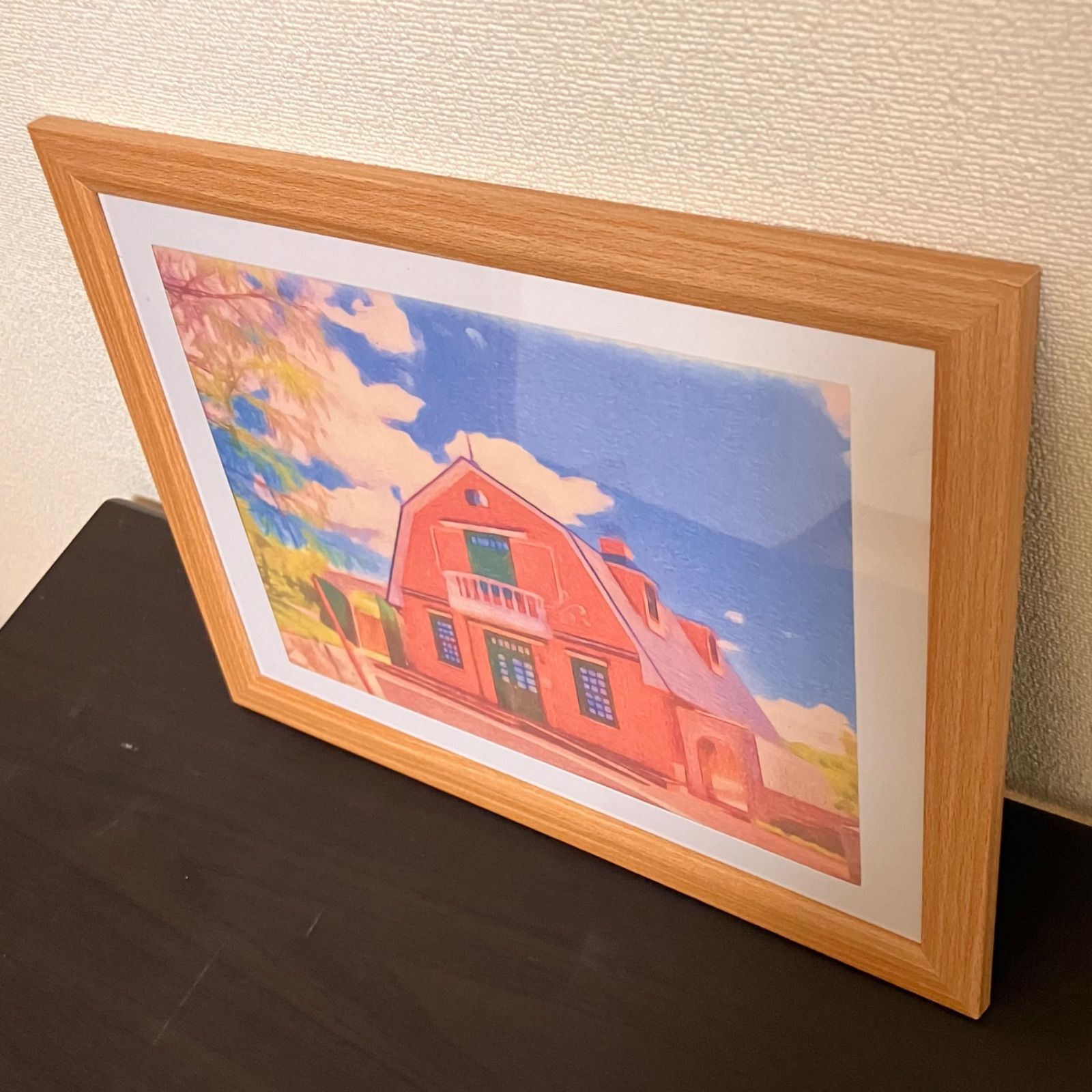 ジブリアート106耳をすませばより「地球屋」額装品　額縁寸法45㎝×33㎝ ジブリアート106 耳をすませばより「地球屋」額装品 額縁寸法45㎝×33