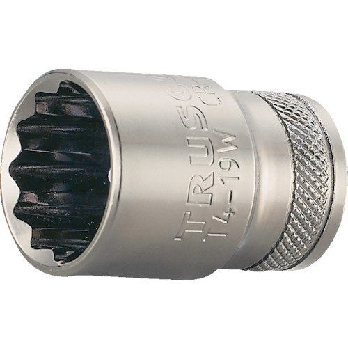 新品 TRUSCO(トラスコ) ソケット 12角タイプ 差込角12.7 対辺12mm T4-12W × 10個 【ケース販売】