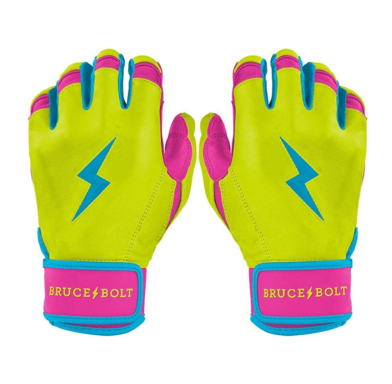 ブルースボルト Bear Series Short Cuff Batting Gloves- PREMIUM PRO CARIBBEAN YELLOW