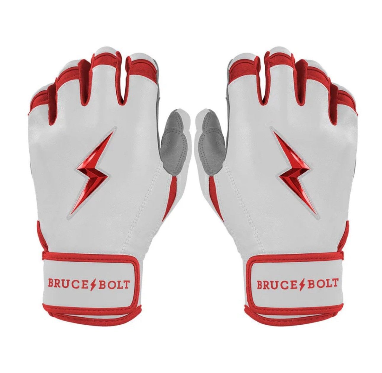 ブルースボルト Chrome Series Short Cuff Batting Gloves- CHROME SERIES:RED