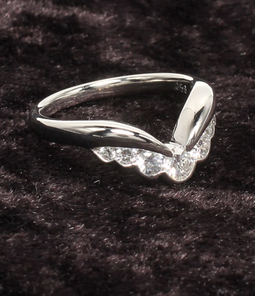 美品 モニッケンダム リング 指輪 Pt900 ダイヤ 0.58ct レディース