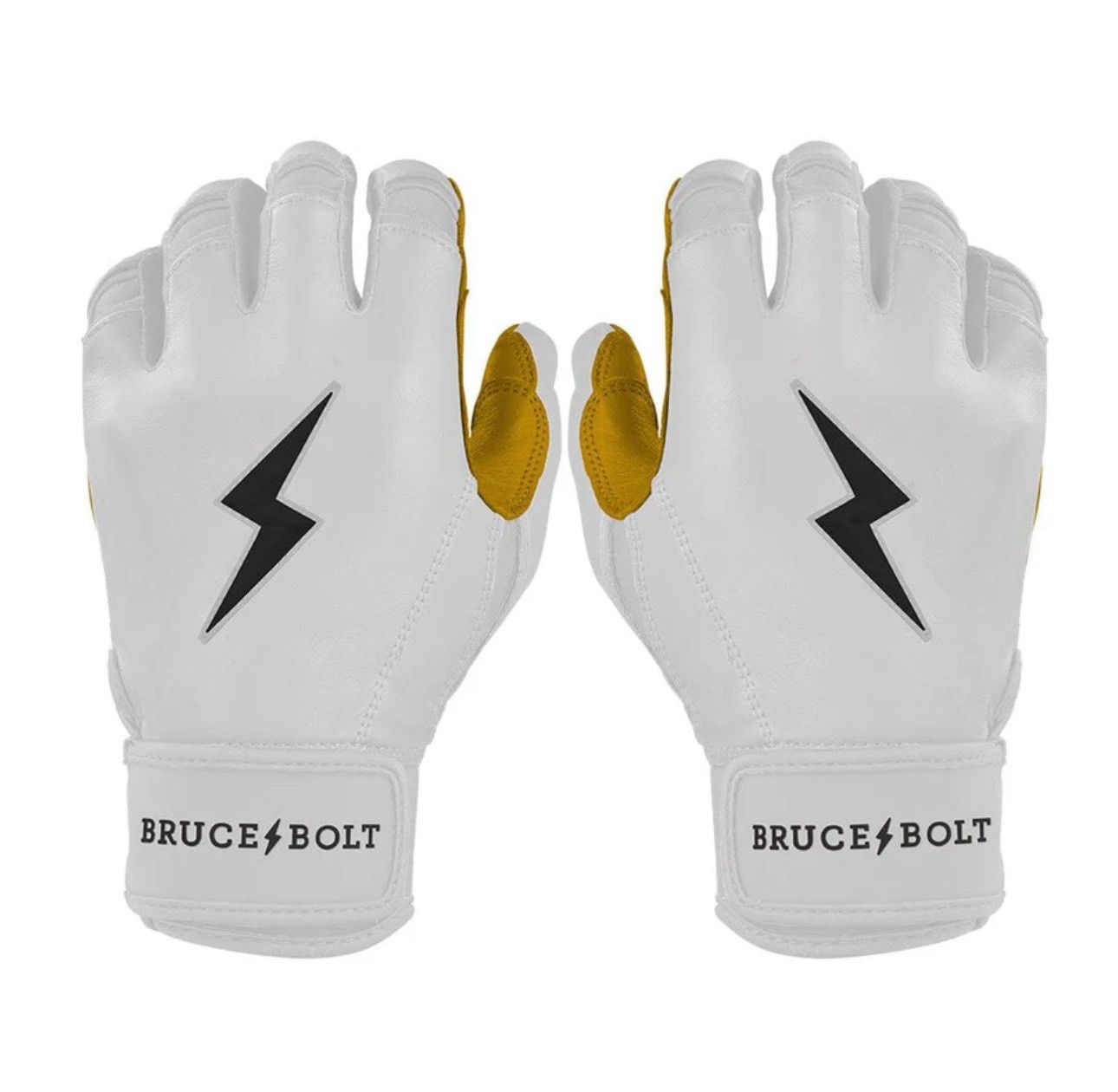 ブルースボルト Original Series Short Cuff Batting Gloves- PREMIUM PRO: WHITE
