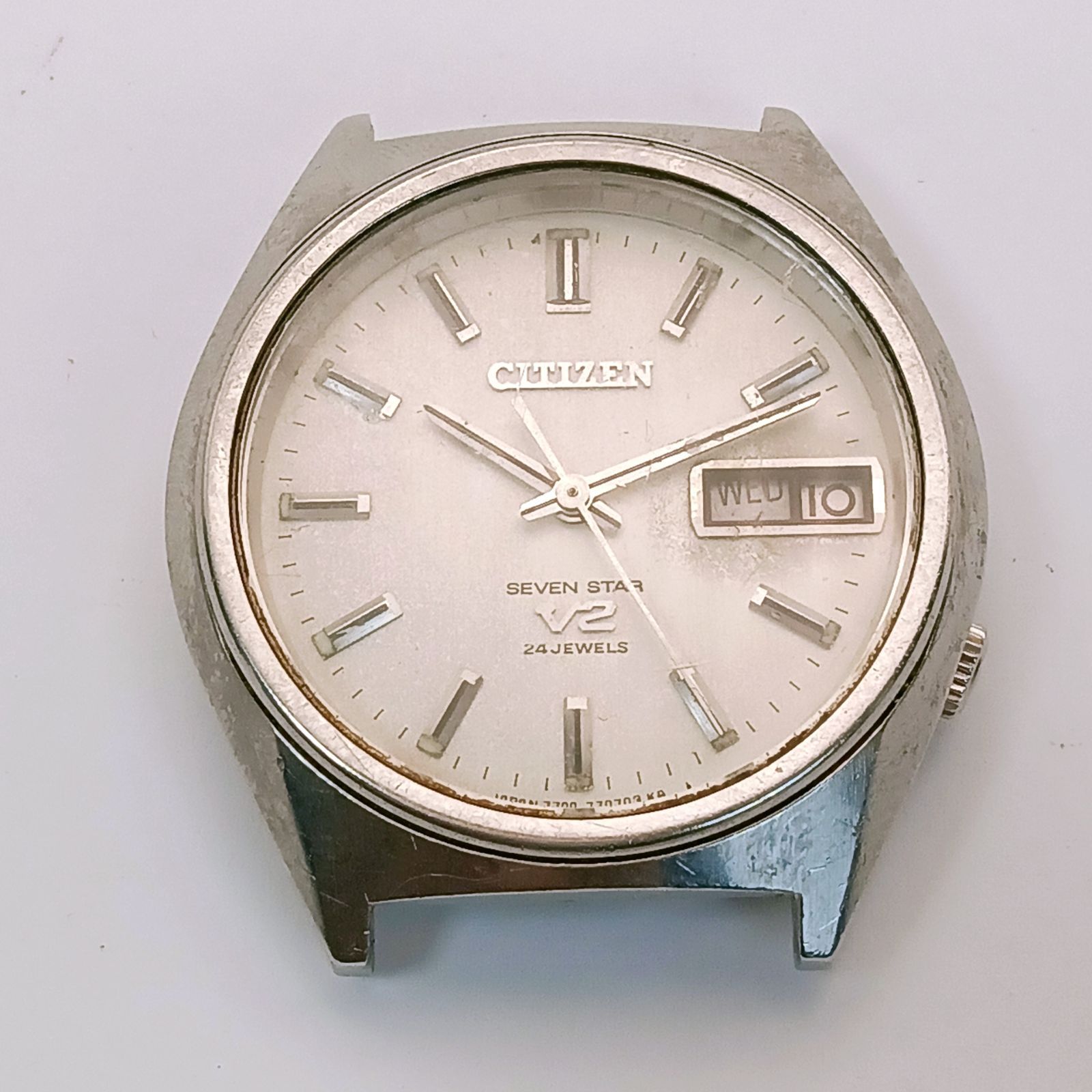 シチズン SEVEN STARS V2 メンズ 自動巻 24石 4-770561TA 中古 社外