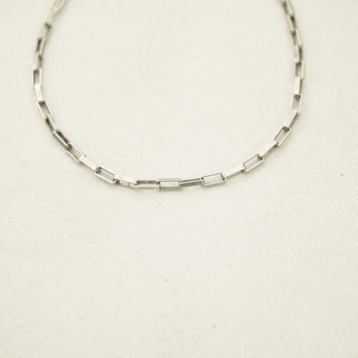 美品 TOMWOOD トムウッド Billie Bracelet 7.0 スクエア チェーン 