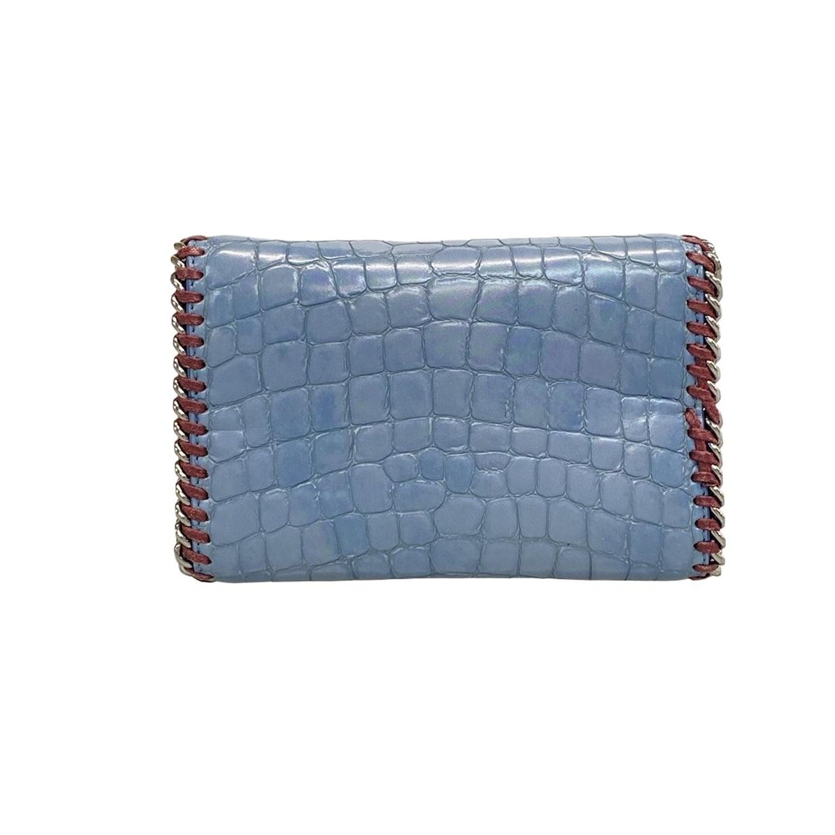 stellamccartney(ステラマッカートニー) ショルダーバッグ ファラベラミニ ボックス 455138 ライトブルー×ボルドー×シルバー 2WAY/チェーンショルダー Stella McCartney - stellamccartney(ステラマッカートニー