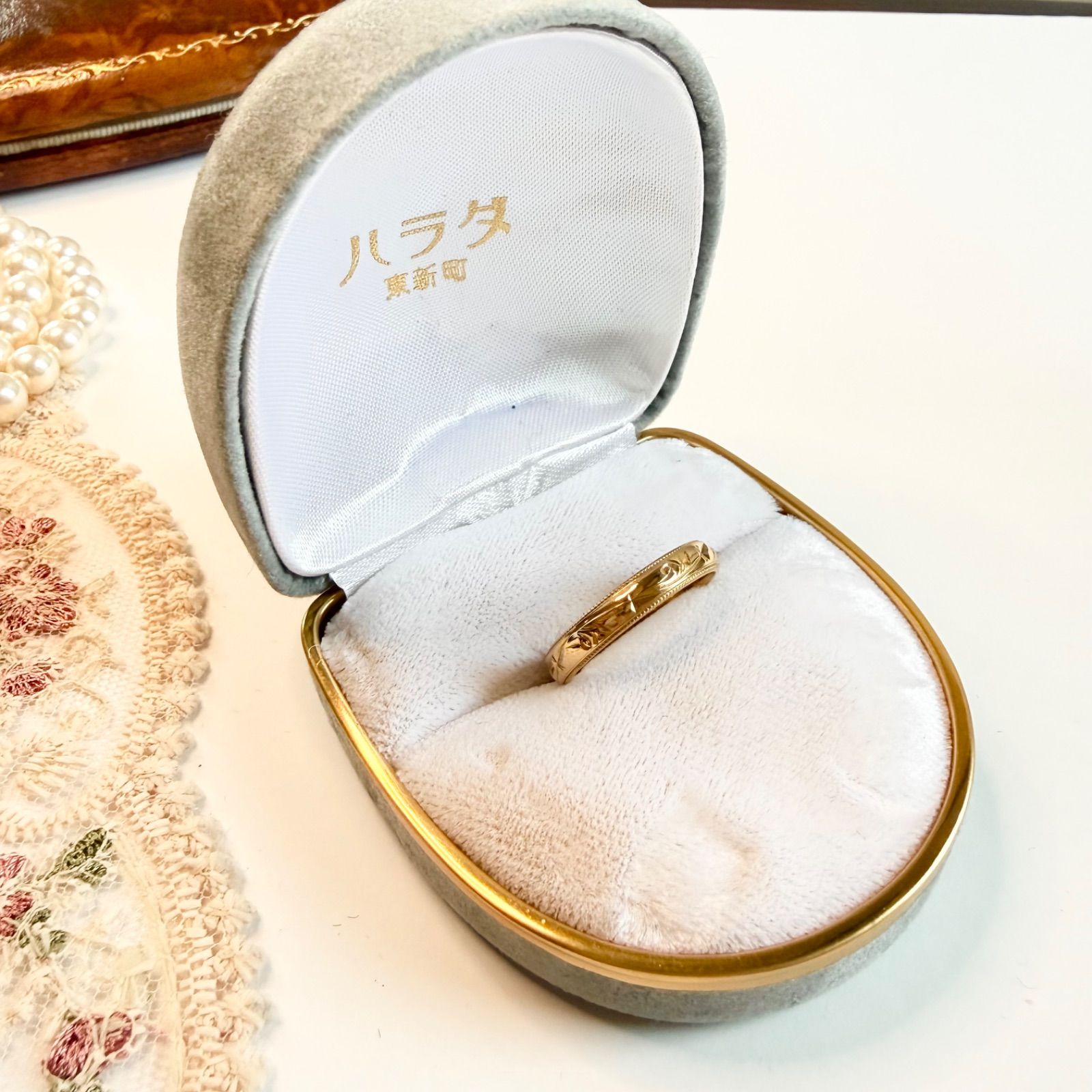 買取店】K18 TOEI CROWN / トーエイクラウン 甲丸リング 13.5号 3.0g