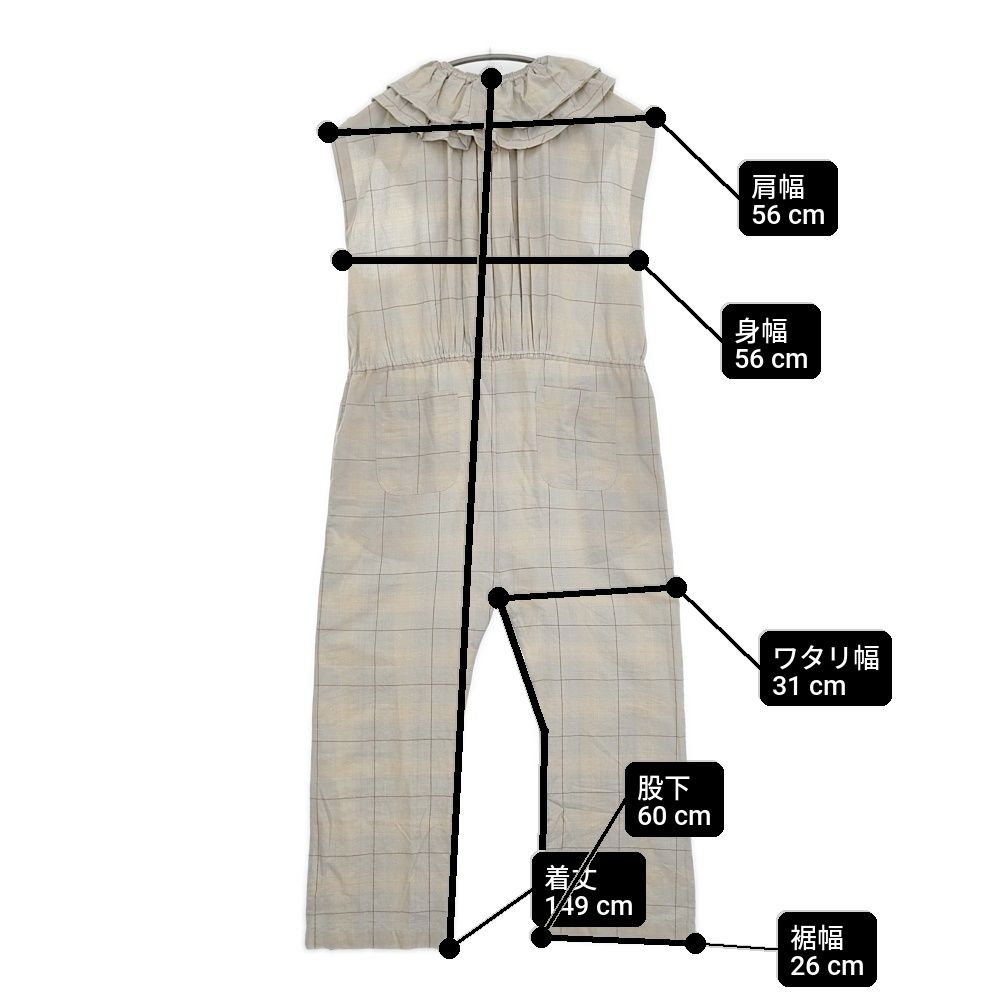 BUNON fofofofa KENNY SUIT 定価49500円 サイズL ジャンプスーツ