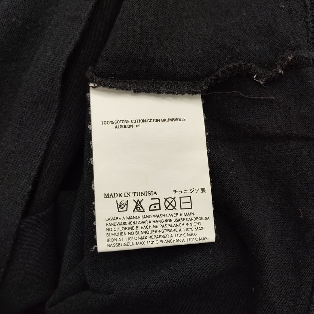 MARTIN MARGIELA ここのえ株式会社 エイズT 希少黒黒 サイズS チュニジア製 半袖Ｔシャツ カットソー ブラック ユニセックス マルタンマルジェラ【中古】6-0403S♪ Maison Margiela（旧Maison Martin Margiela） - MARTIN MARGIELA ここ