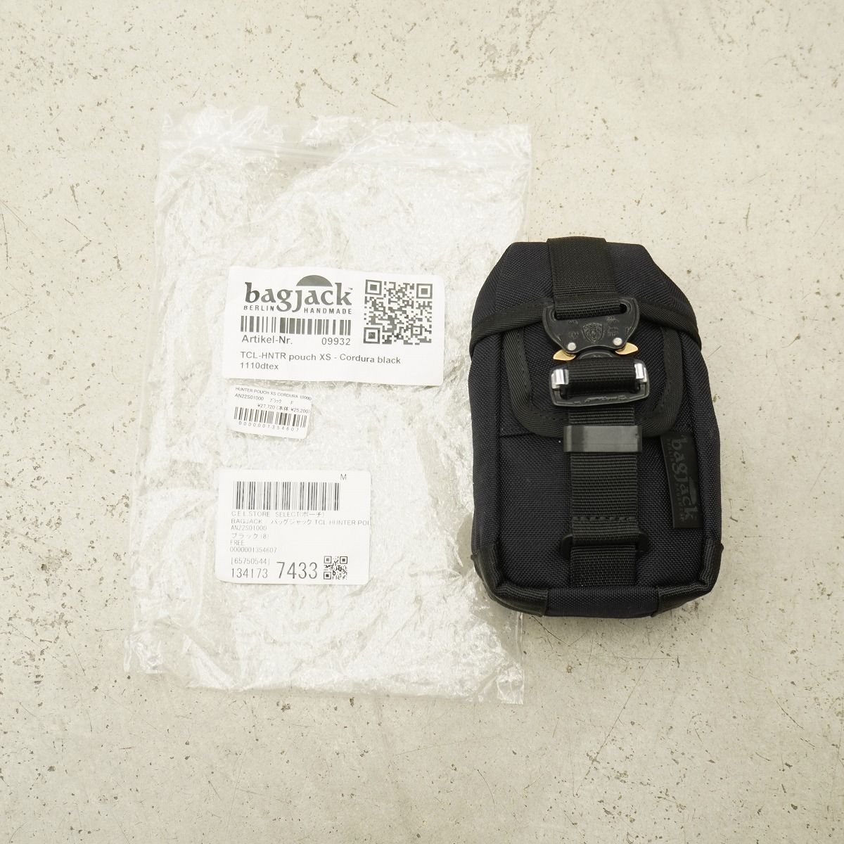 美品 国内正規 bagjack バッグジャック HUNTER POUCH XS CORDURA 