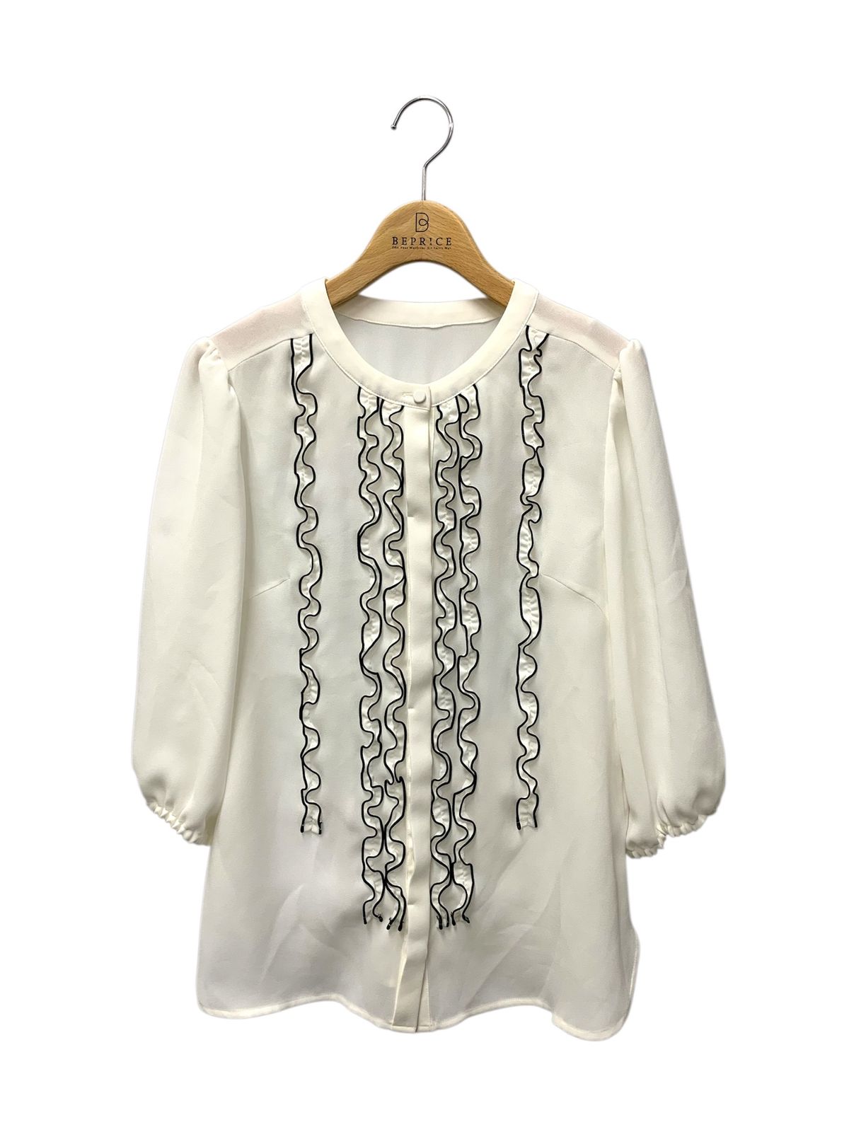 トッカ PROMISE RIBBON ROSETTE BLTOGS0845 ブラウス 0 ホワイト フリル ITBJWNQWW75O TOCCA - トッカ PROMISE RIBBON ROSETTE BLTOGS0845 ブラウス 0