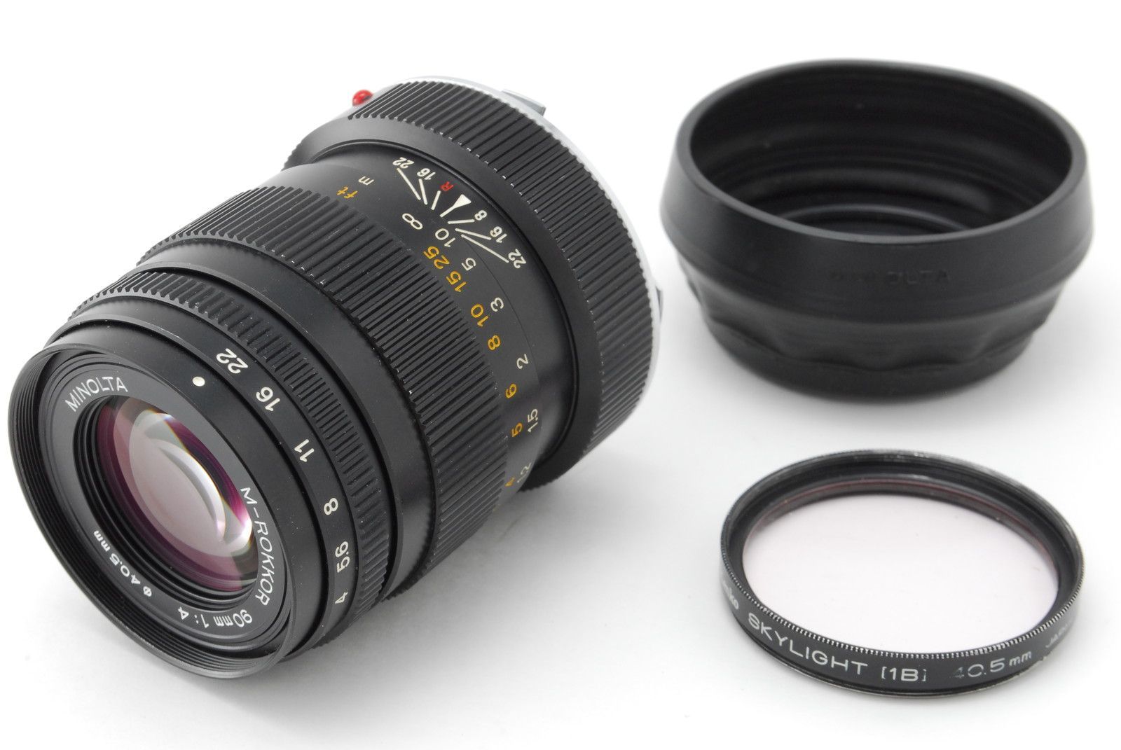 超美品】ミノルタ レンズ ライカ M マウント Minolta M ROKKOR 90mm f