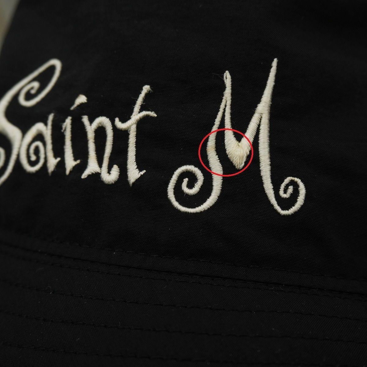 美品23SS SAINT MICHAEL セントマイケル SM-S23-0000-074 BUCKET HAT