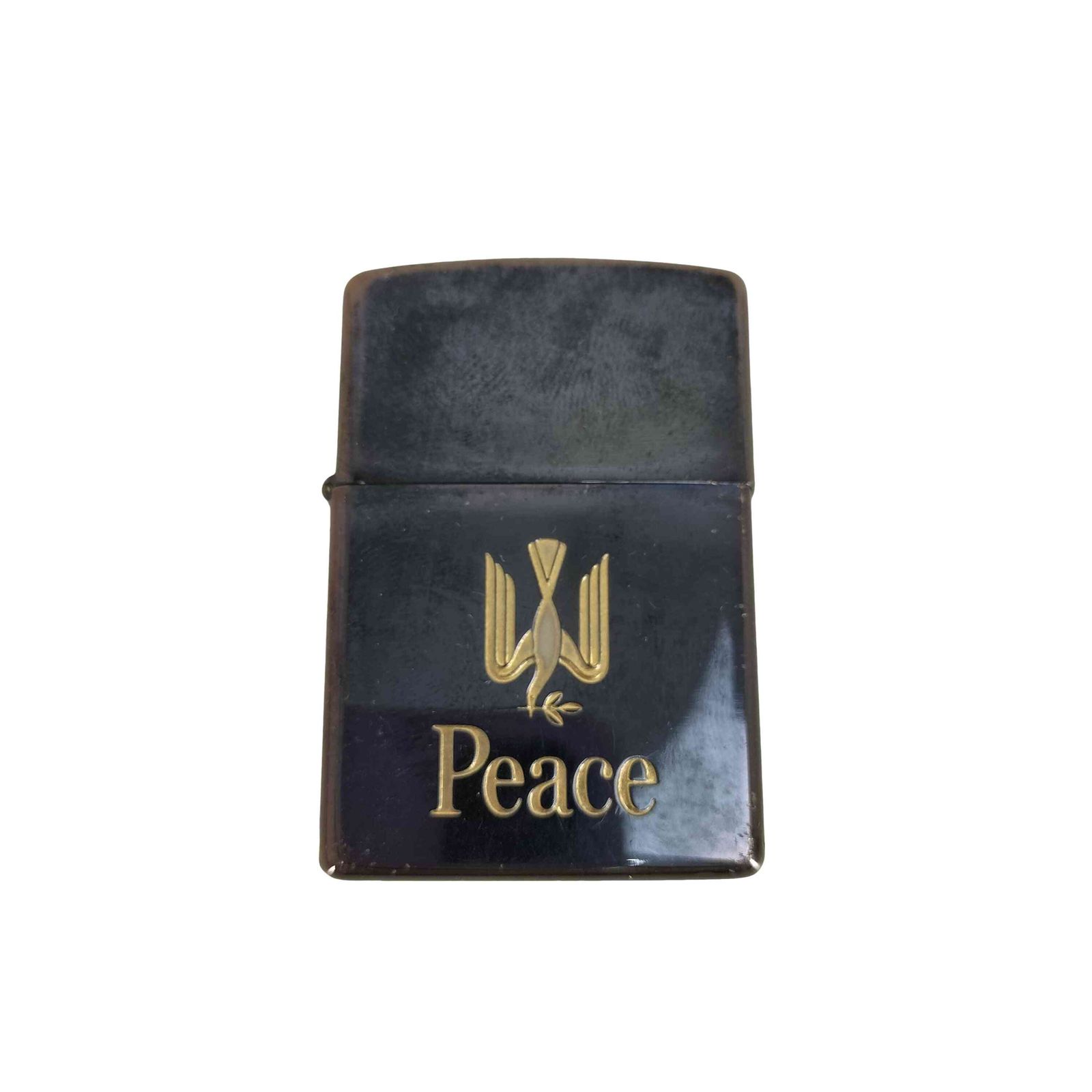 ジッポ ZIPPO 1995年製 PEACE ブルーチタン オイルライター メンズ 