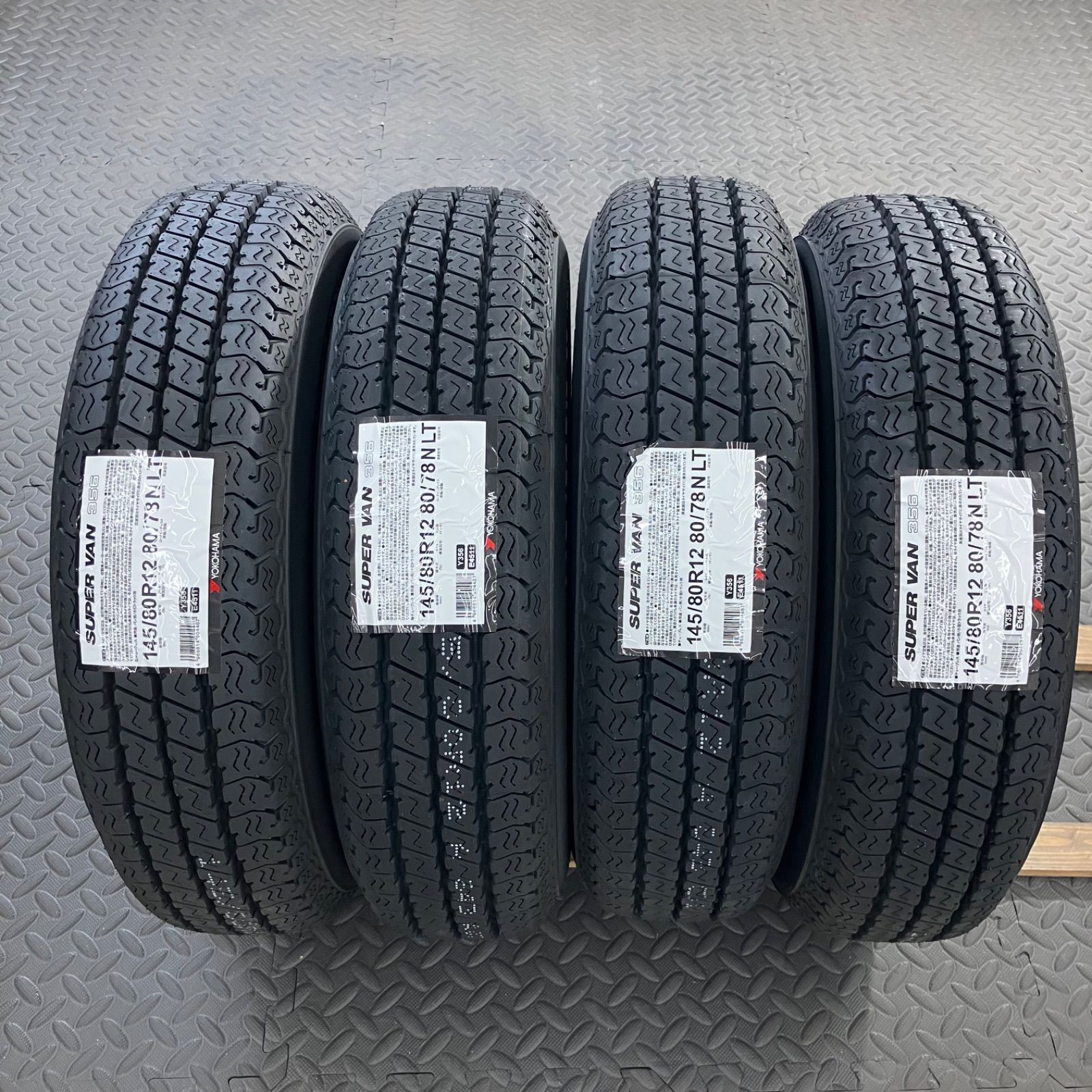 26年製 新品タイヤ 145/80R12 80/78N LT ヨコハマ スーパーバン356(夏 