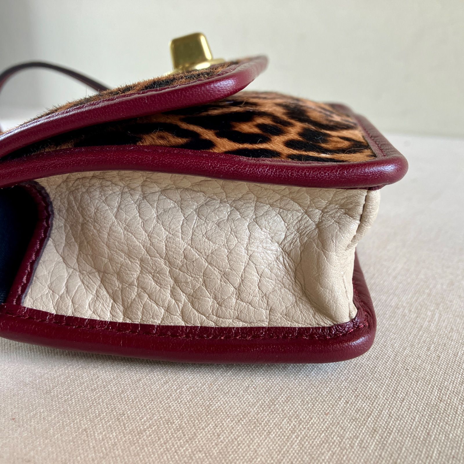 Rare Coach Vintage Ocelot Haircalf Mini Crossbody Turnlock 