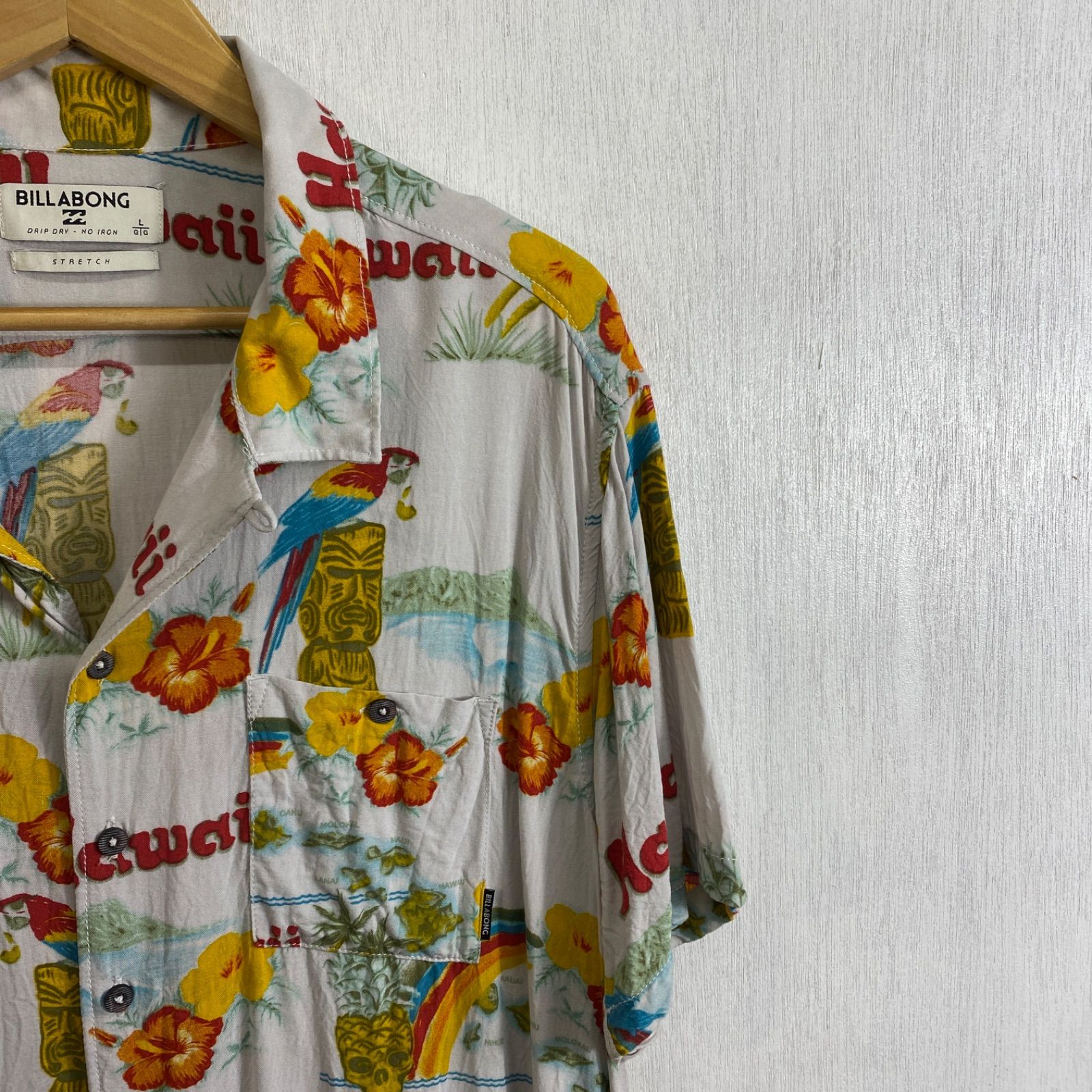 BILLABONG ビラボン アロハ シャツ Hawaii 開襟 オープンカラー 