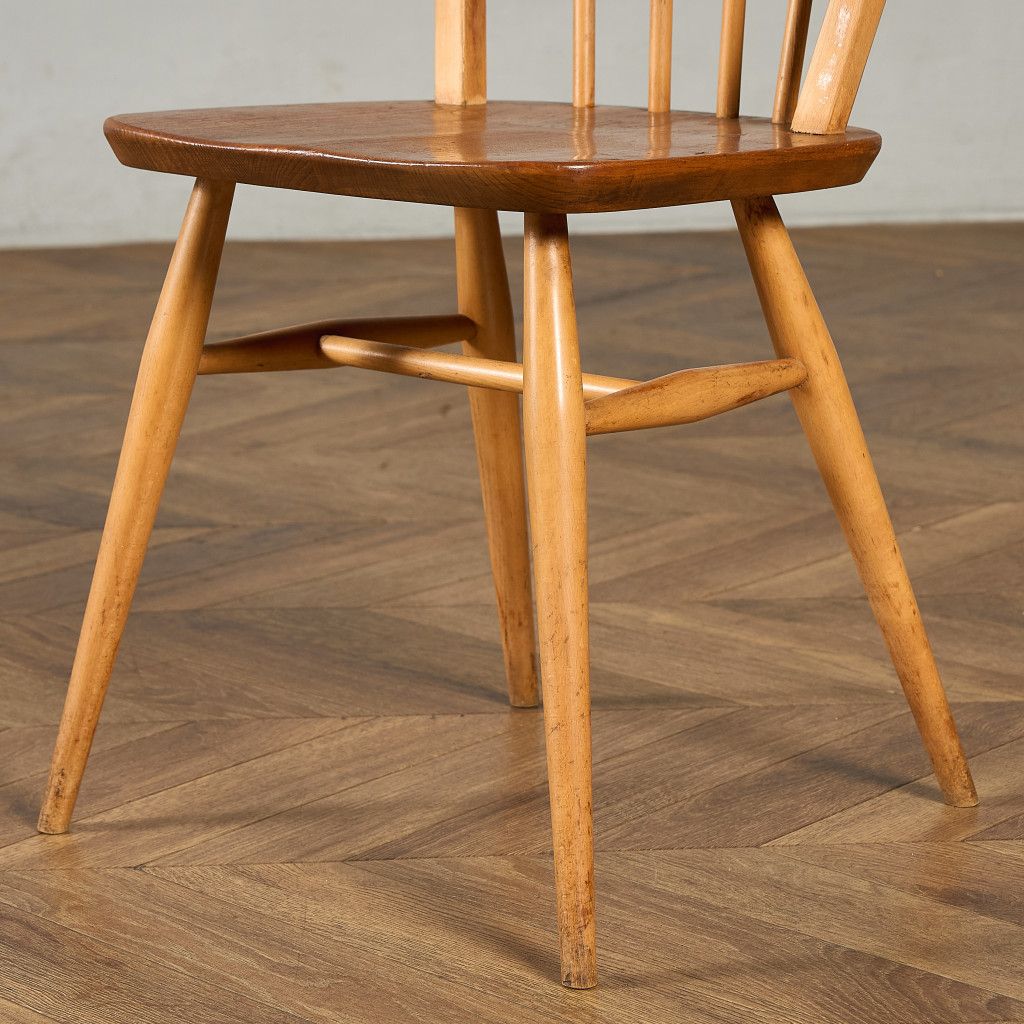 椅子・ソファ イギリス エルム アーコール ERCOL 4本 スポーク フープバックチェア ercol ダイニングチェア 英国 ヴィンテージ 曲木 椅子 天然木 #97230 椅子・ソファ イギリス エルム アーコール ERCOL 4本 スポーク フープ
