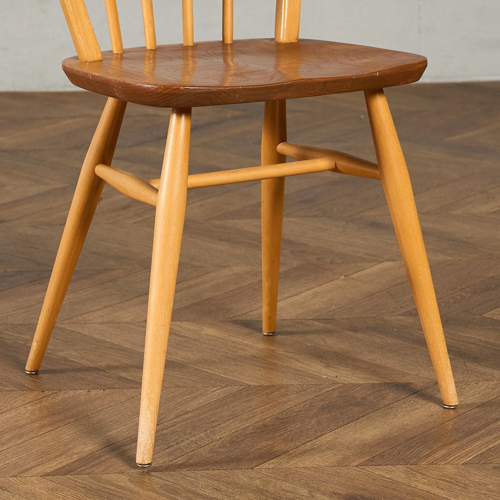 椅子・ソファ イギリス エルム アーコール ERCOL 4本 スポーク フープバックチェア ercol ダイニングチェア 英国 ヴィンテージ 曲木 椅子 天然木 #97238 椅子・ソファ イギリス エルム アーコール ERCOL 4本 スポーク フープ
