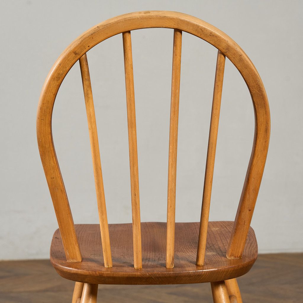 椅子・ソファ イギリス エルム アーコール ERCOL 4本 スポーク フープバックチェア ercol ダイニングチェア 英国 ヴィンテージ 曲木 椅子 天然木 #97230 椅子・ソファ イギリス エルム アーコール ERCOL 4本 スポーク フープ