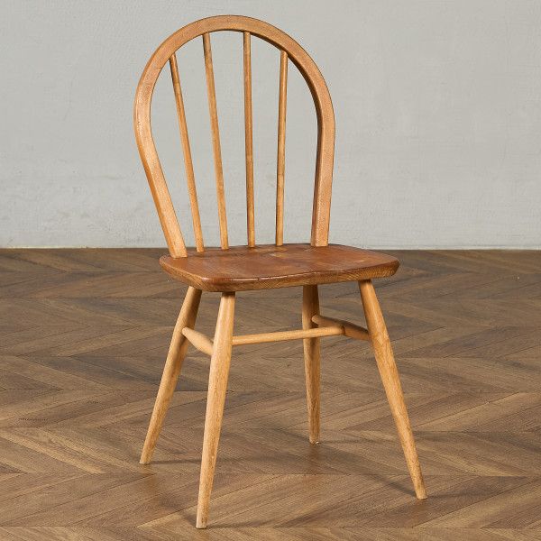 椅子・ソファ イギリス エルム アーコール ERCOL 4本 スポーク フープバックチェア ercol ダイニングチェア 英国 ヴィンテージ 曲木 椅子 天然木 #97214 椅子・ソファ イギリス エルム アーコール ERCOL 4本 スポーク フープ
