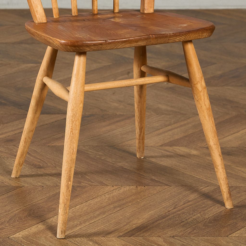 椅子・ソファ イギリス エルム アーコール ERCOL 4本 スポーク フープバックチェア ercol ダイニングチェア 英国 ヴィンテージ 曲木 椅子 天然木 #97214 椅子・ソファ イギリス エルム アーコール ERCOL 4本 スポーク フープ