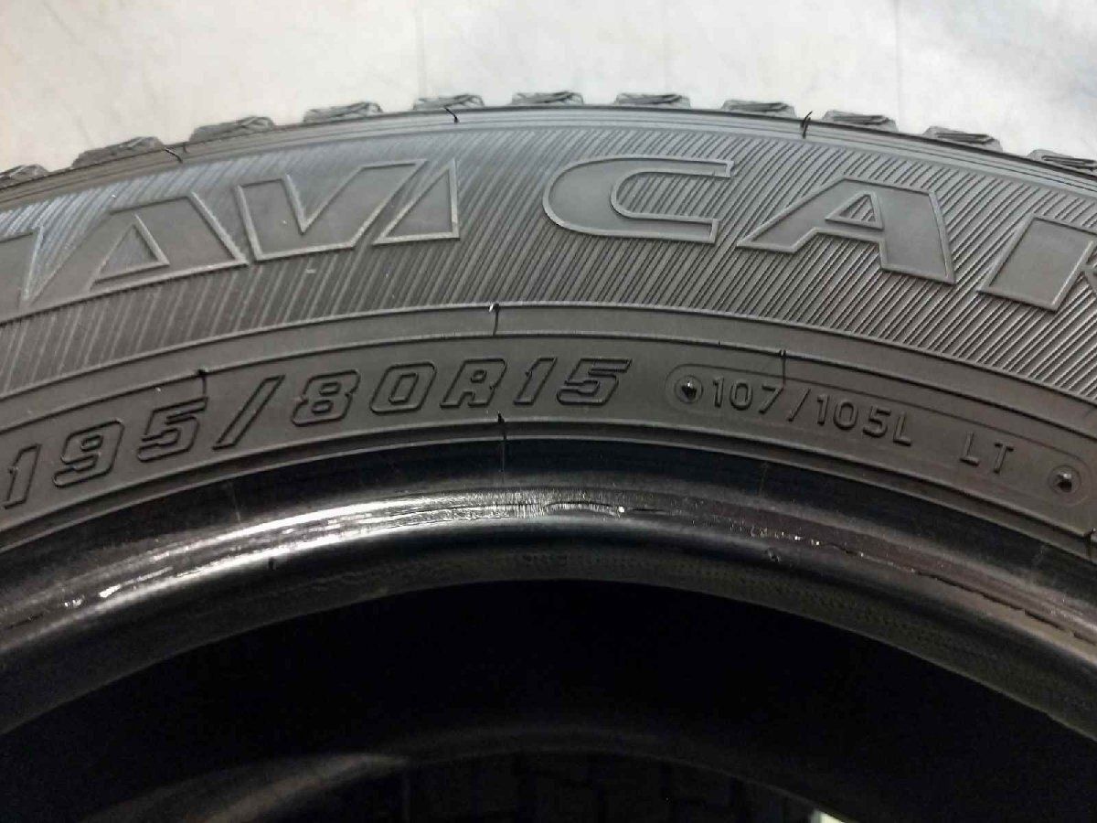 走行短め 22年製 GOODYEAR ICENAVI CARGO 195/80R15 107/105L LT 15インチ スタッドレス 4本 ハイエース キャラバン等　(TD082)  クレジットカード QR決済可能 走行短め】GOODYEAR ICENAVI CARGO 195/80R15 107/105L LT 15インチ