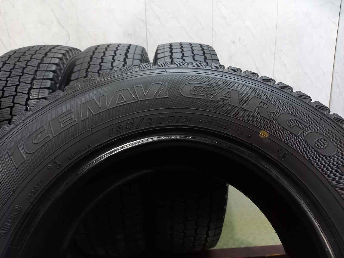 走行短め】GOODYEAR ICENAVI CARGO 195/80R15 107/105L LT 15インチ