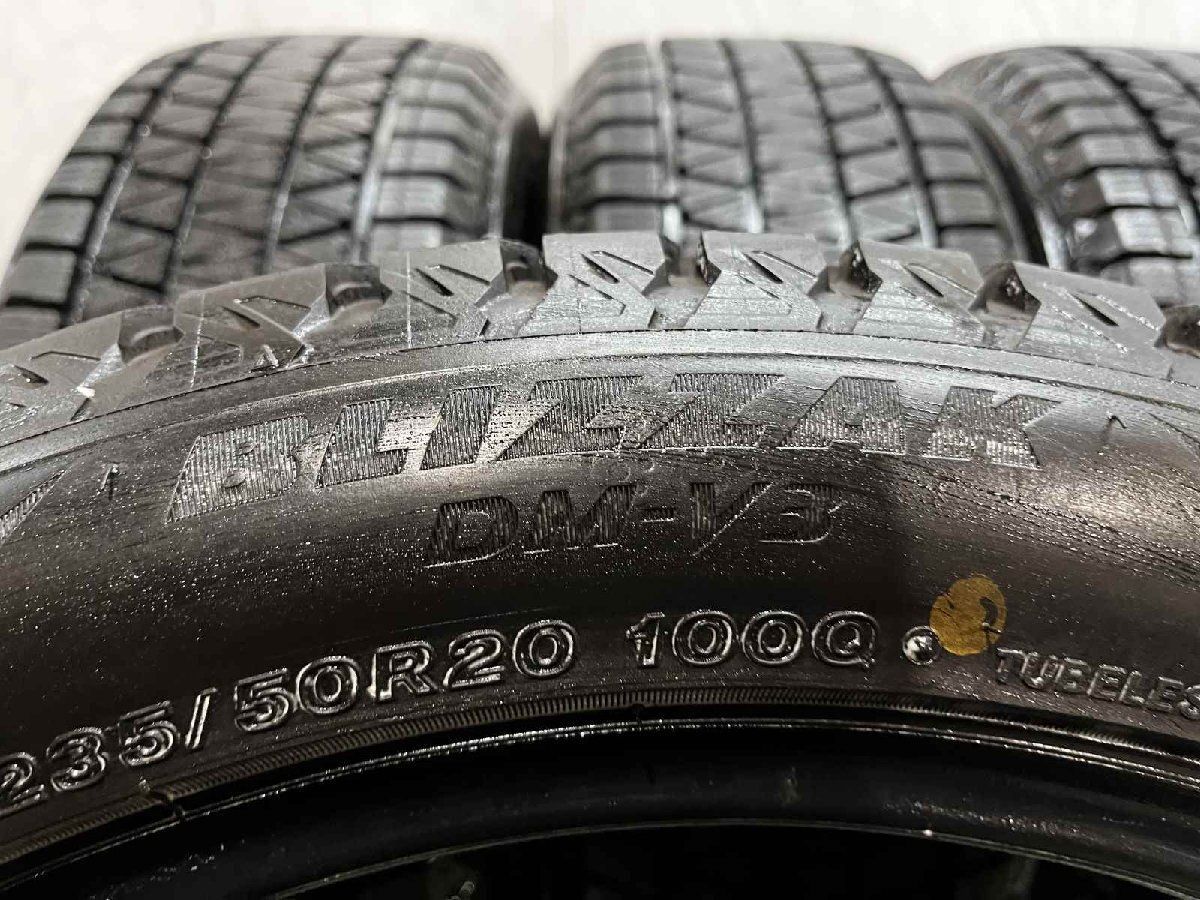 【走行短め】BS BRIDGESTONE BLIZZAK DM-V3 235/50R20 20インチ スタッドレス 4本 23年製 レクサスNX CX-60/CX-80等　(KTB480) クレジットカード QRコード決済可能 走行短め】BS BRIDGESTONE BLIZZAK DM-V3 235/50R20 20インチ