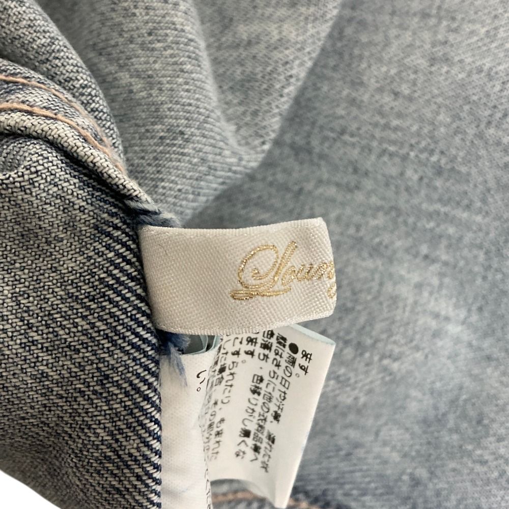 美品 LOUNGEDRESS ラウンジドレス ダメージ オーバーサイズ デニムシャツ LDZ1032204A0001 サイズF インディゴブルー レディース 古着 中古 USED 美品 LOUNGEDRESS ラウンジドレス ダメージ オーバーサイズ デニム