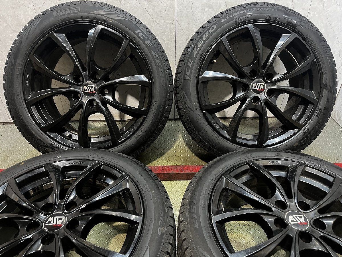走行短め【PIRELLI ICEZERO ASIMMETRICO 215/50R17】スタッドレス【O.Z