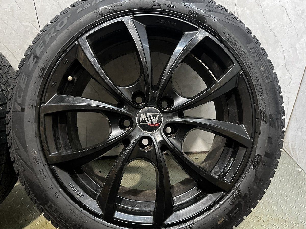 走行短め【PIRELLI ICEZERO ASIMMETRICO 215/50R17】スタッドレス【O.Z