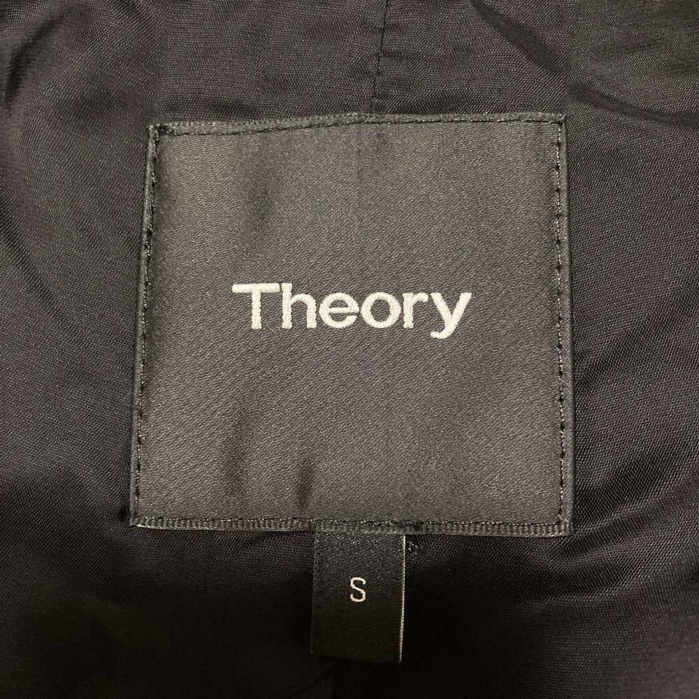 良品 Theory セオリー フォックスファー フーデッド ロングベスト S
