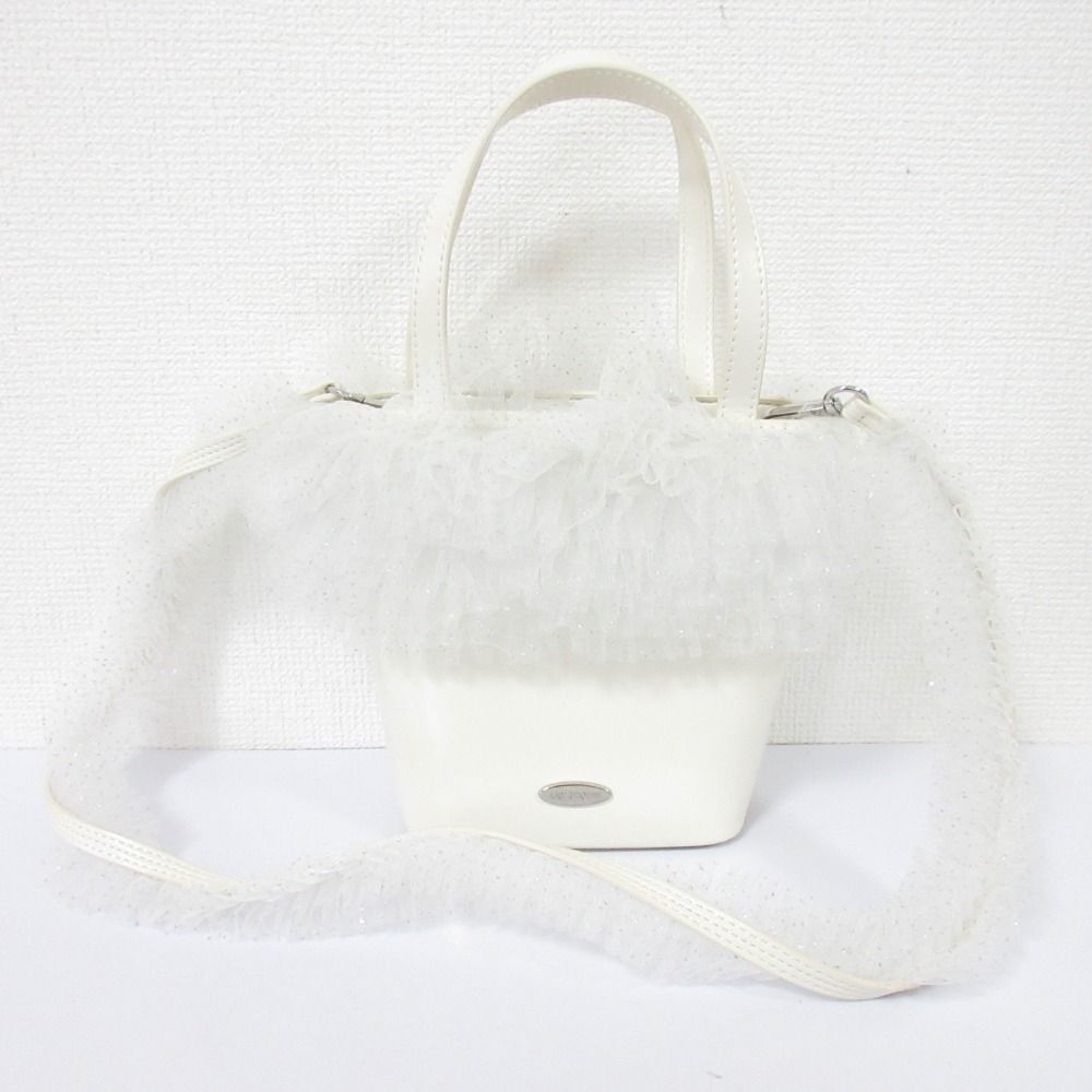 美品 LILY BROWN リリーブラウン 25年商品 チュール切替 3wayトート 