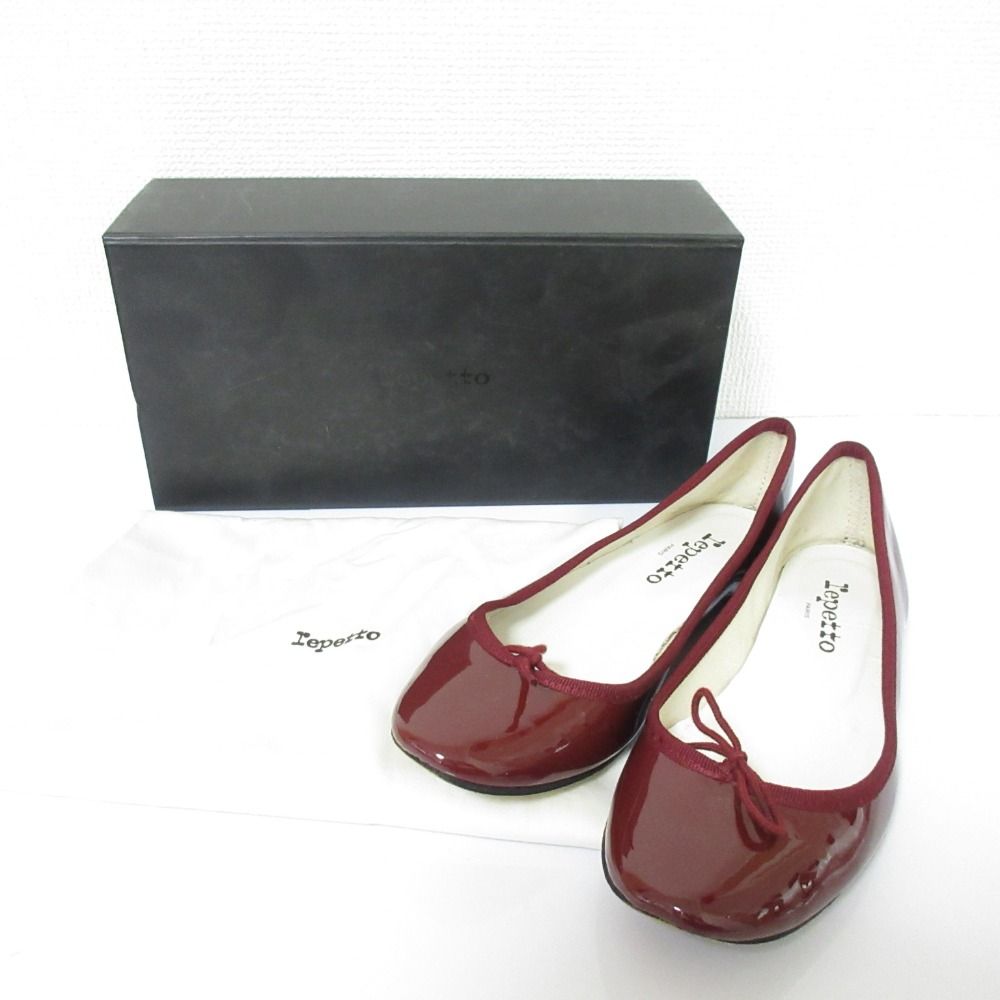 良品 repetto レペット エナメル バレエシューズ フラットシューズ 