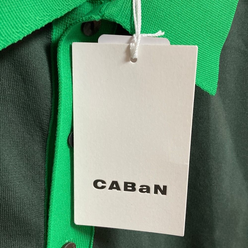 未使用 CABaN キャバン ポリエステル バイカラーカーディガン ニット